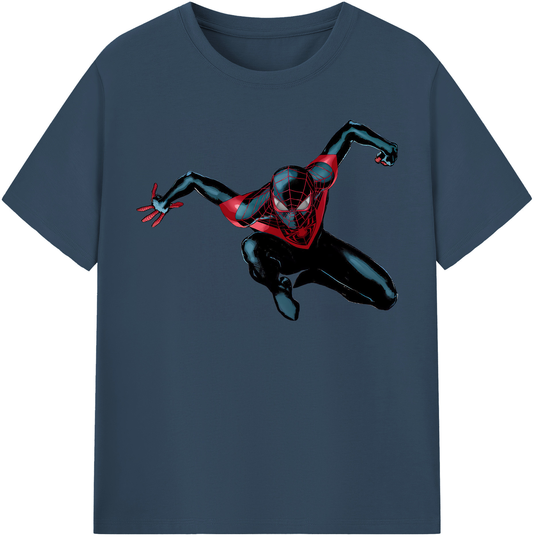 （画像用） Spider Man スパイダーマン レディースカジュアルプリントTシャツ（綿100％）