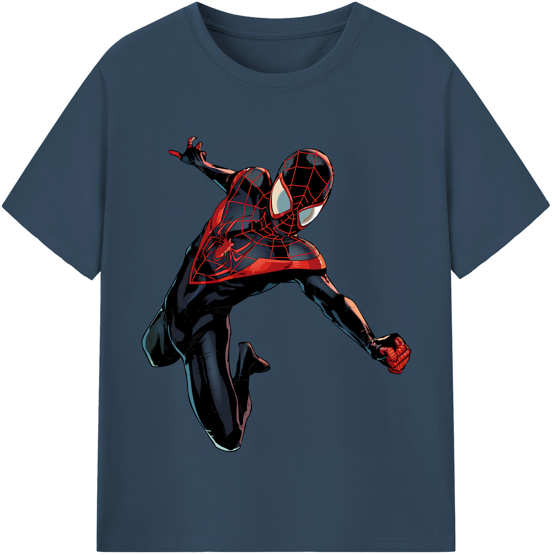 （画像用） Spider Man スパイダーマン レディースカジュアルプリントTシャツ（綿100％）