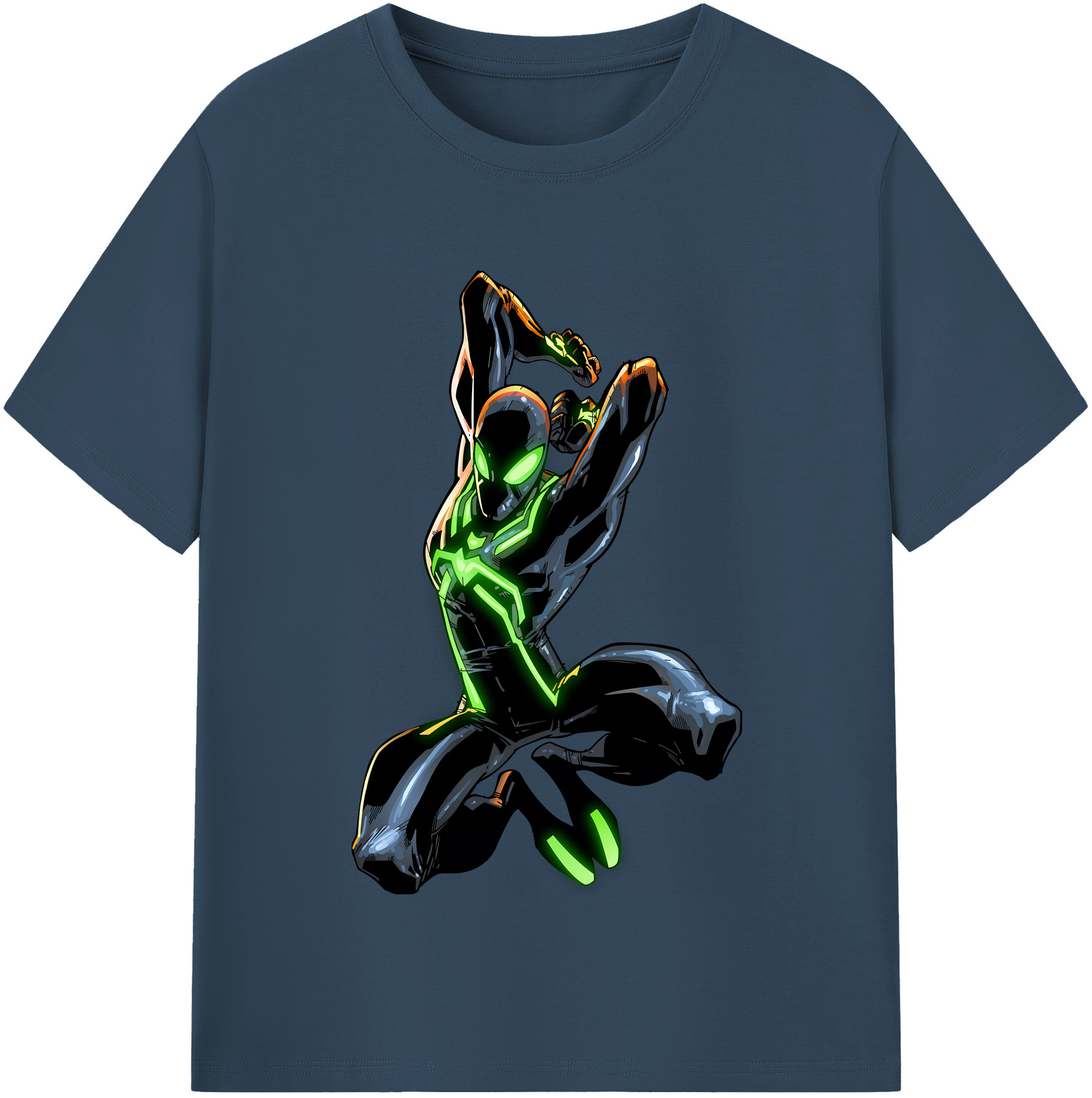 （画像用） Spider Man スパイダーマン レディースカジュアルプリントTシャツ（綿100％）