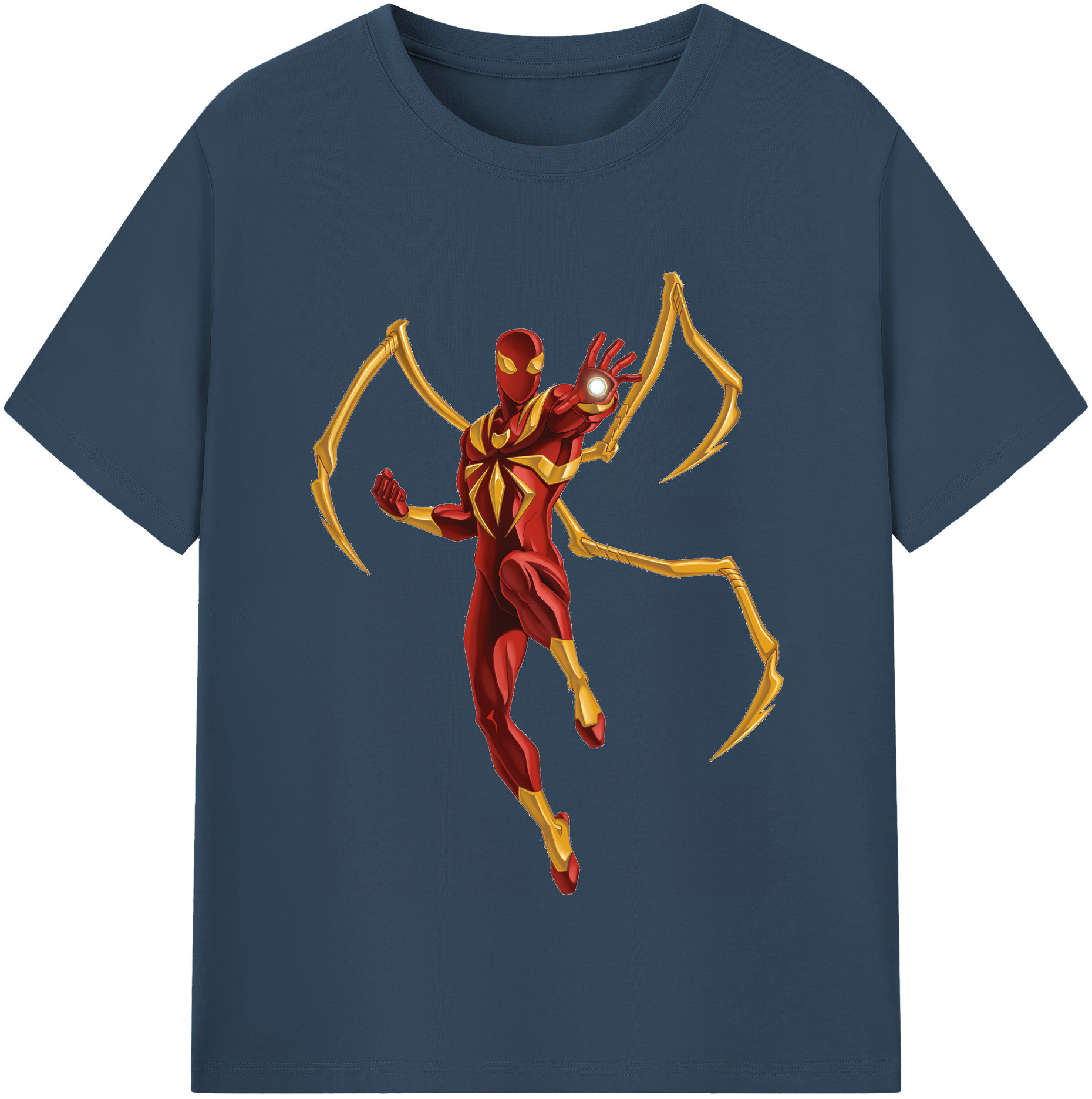 （画像用） Spider Man スパイダーマン レディースカジュアルプリントTシャツ（綿100％）