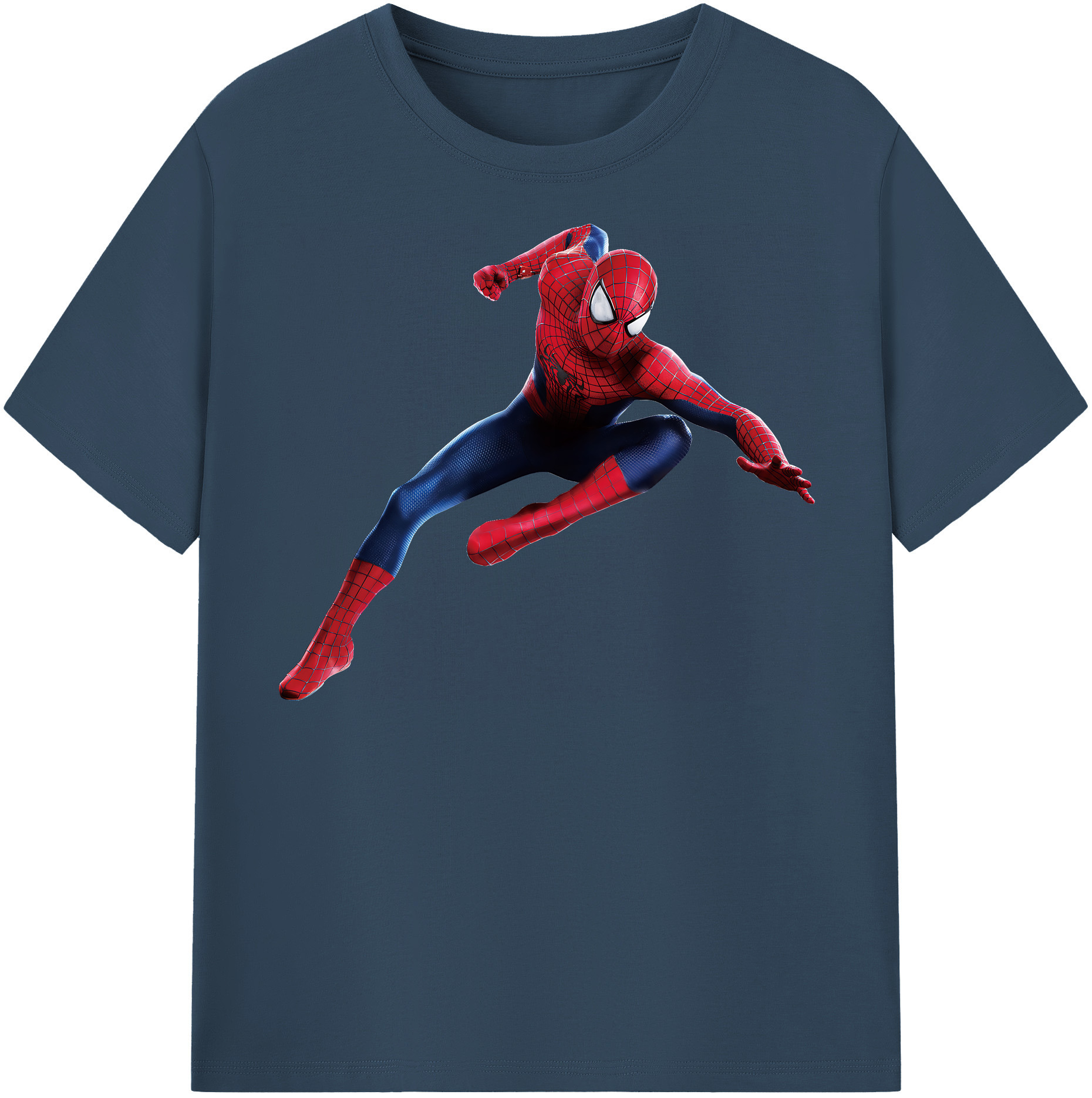 （画像用） Spider Man スパイダーマン レディースカジュアルプリントTシャツ（綿100％）