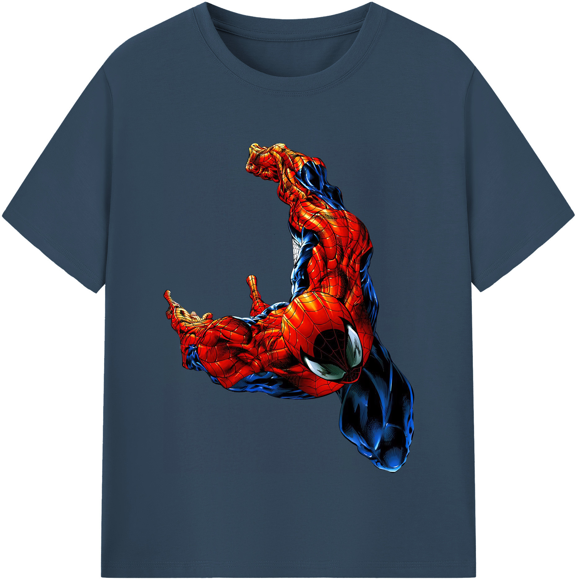 （画像用） Spider Man スパイダーマン レディースカジュアルプリントTシャツ（綿100％）