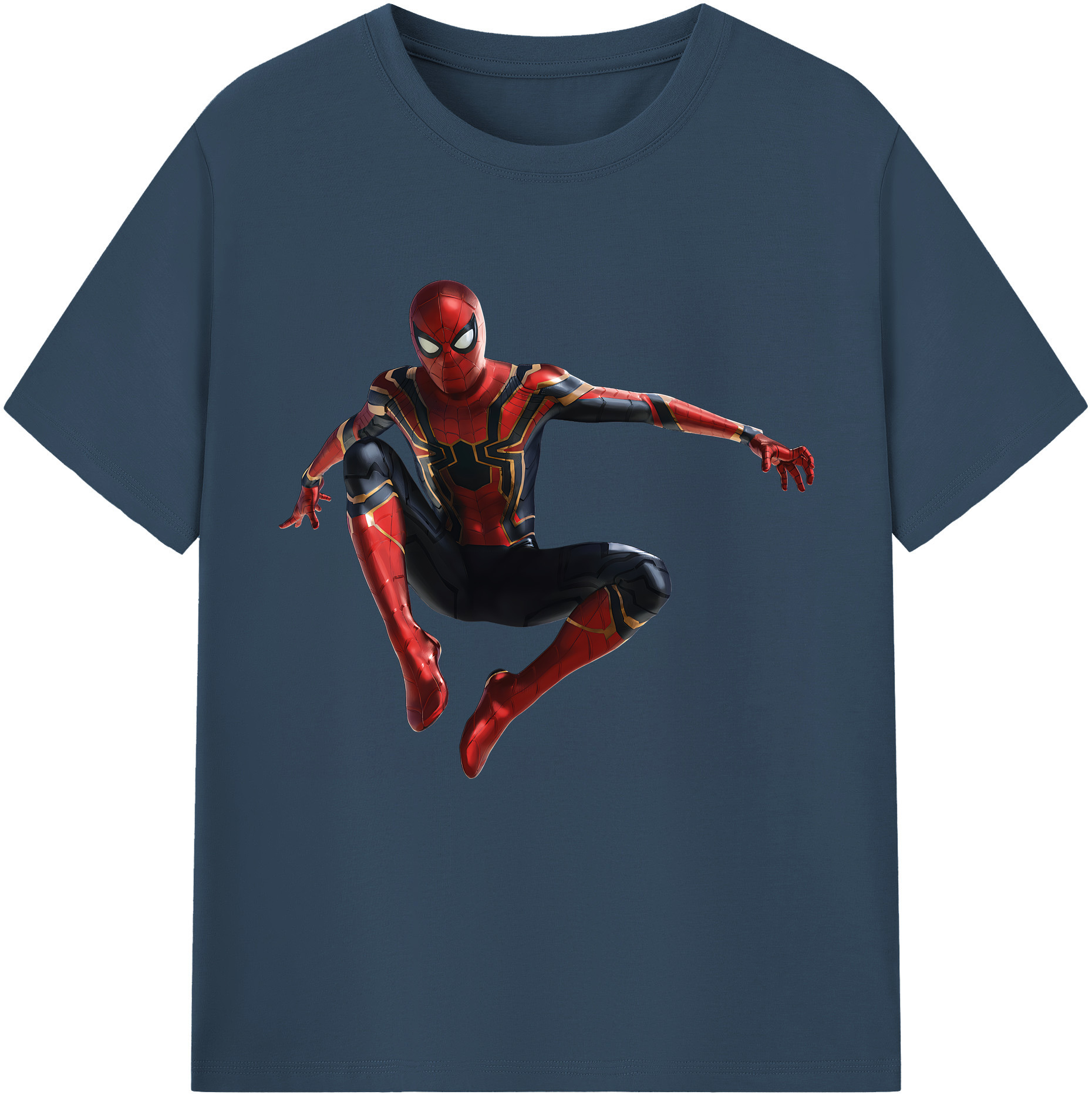 （画像用） Spider Man スパイダーマン レディースカジュアルプリントTシャツ（綿100％）