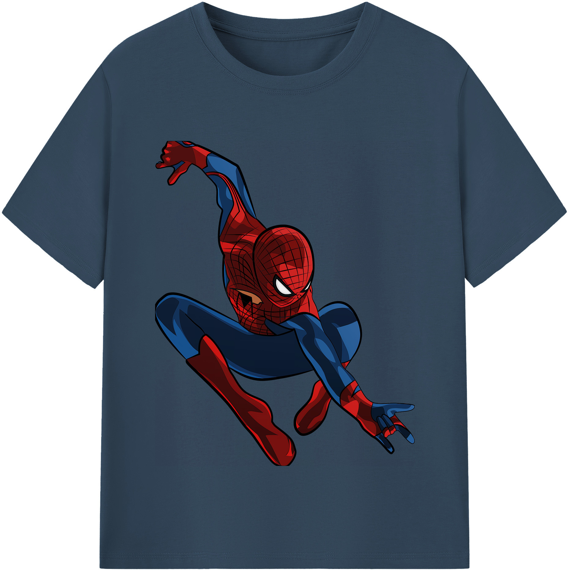 （画像用） Spider Man スパイダーマン レディースカジュアルプリントTシャツ（綿100％）