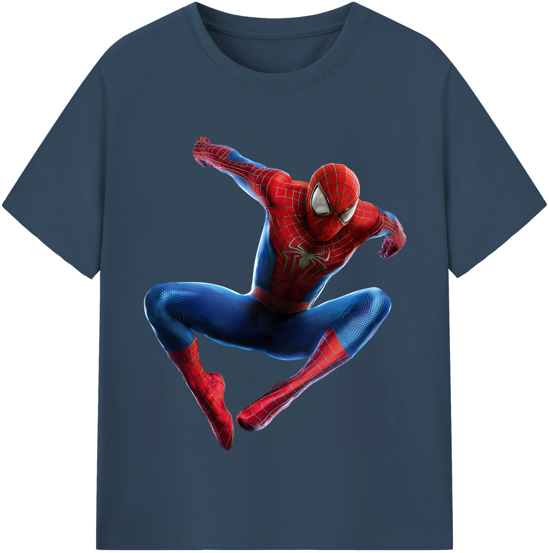（画像用） Spider Man スパイダーマン レディースカジュアルプリントTシャツ（綿100％）