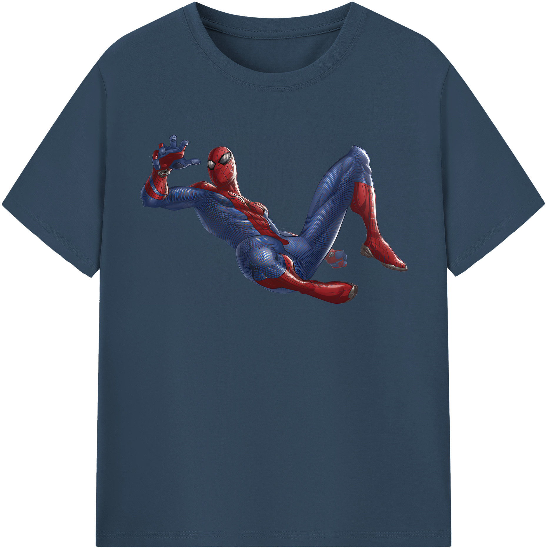 （画像用） Spider Man スパイダーマン レディースカジュアルプリントTシャツ（綿100％）