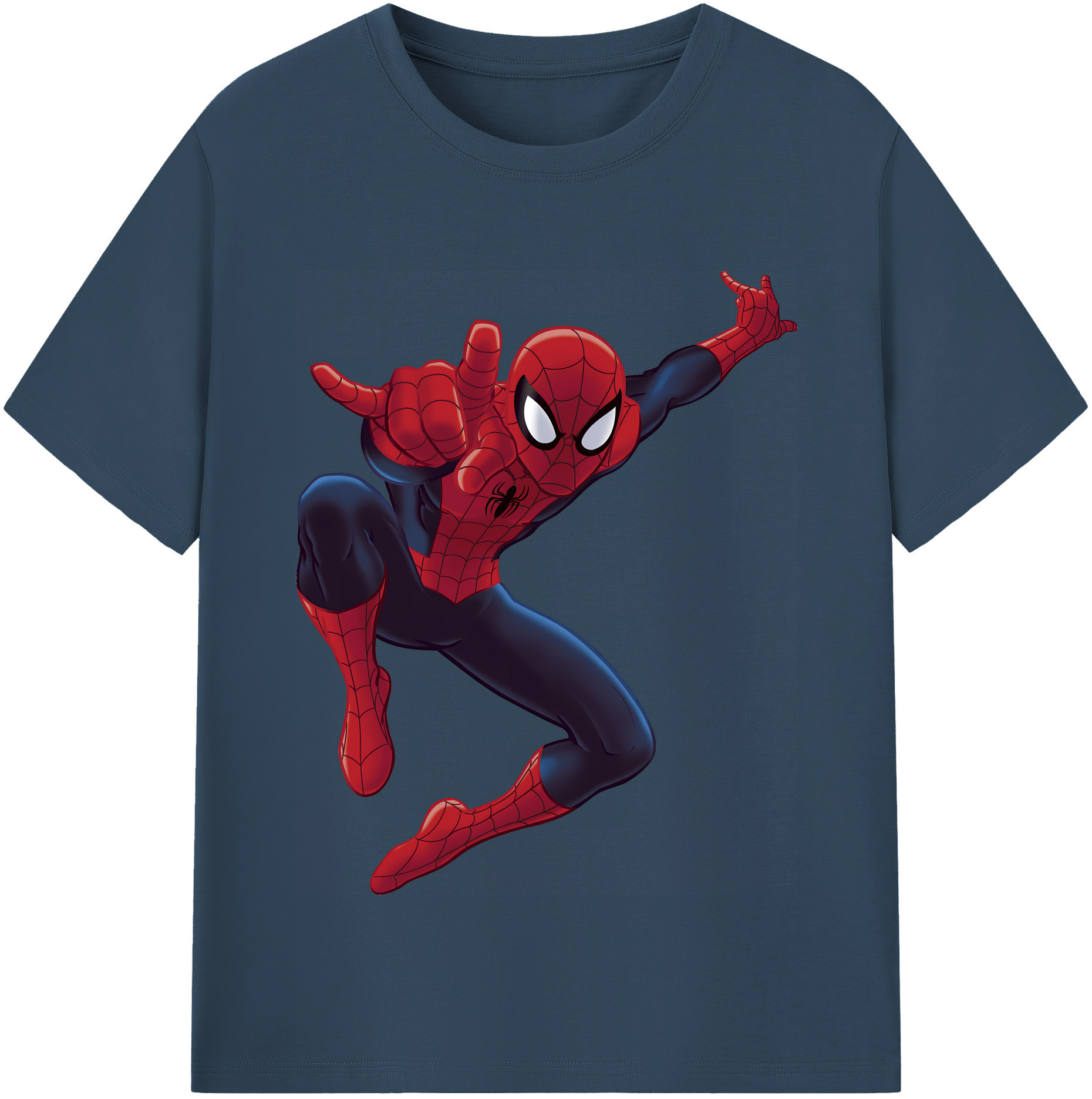 （画像用） Spider Man スパイダーマン レディースカジュアルプリントTシャツ（綿100％）