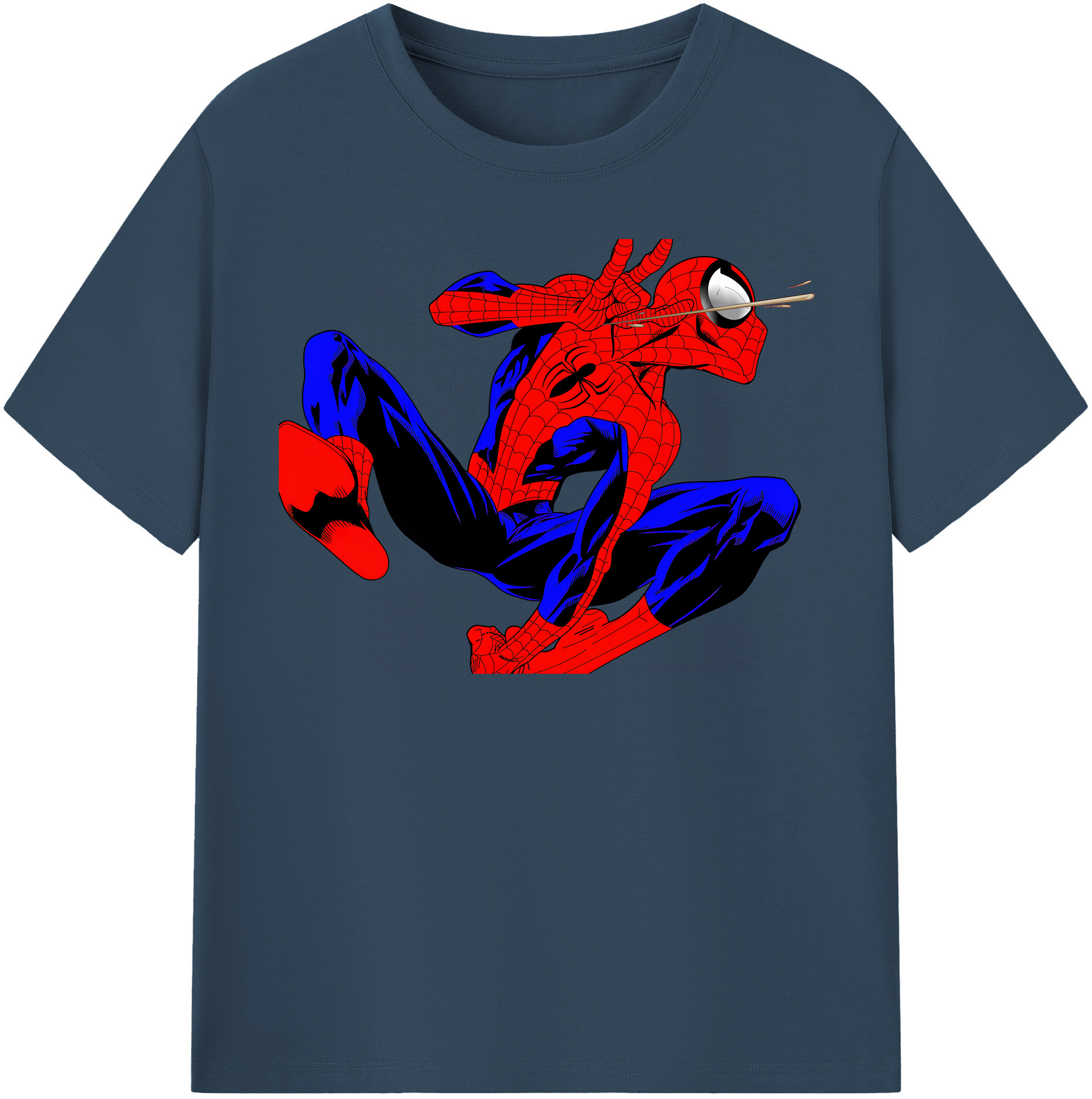 （画像用） Spider Man スパイダーマン レディースカジュアルプリントTシャツ（綿100％）