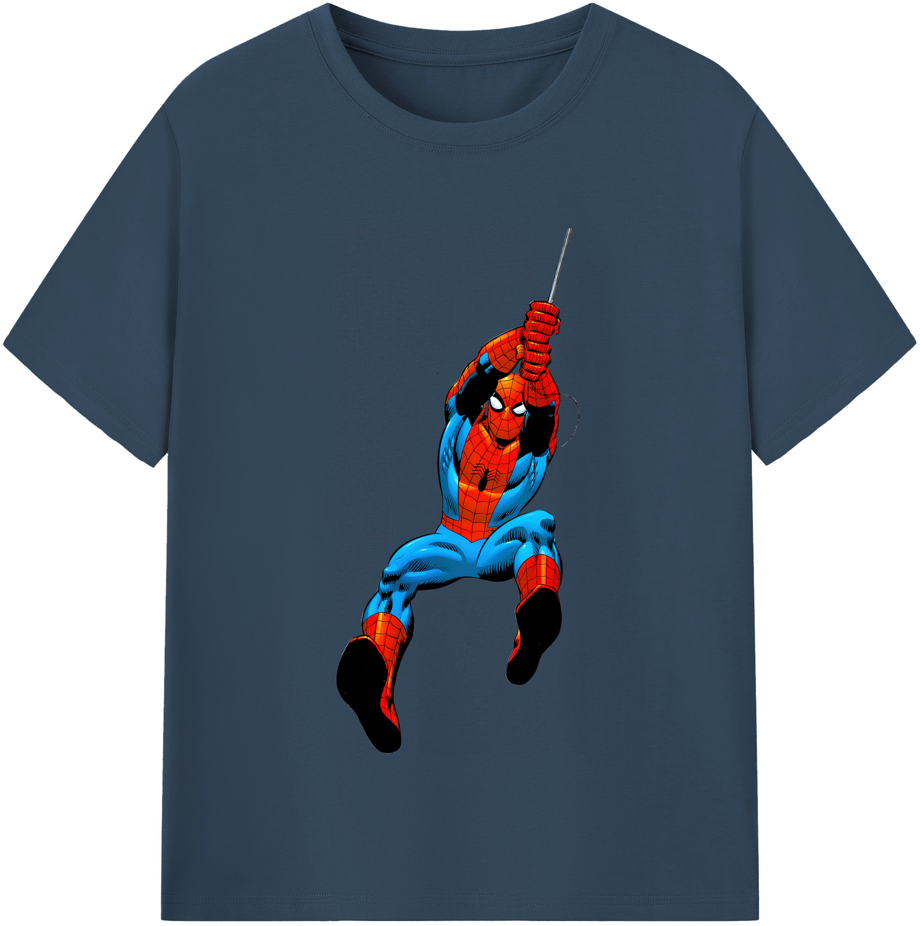 （画像用） Spider Man スパイダーマン レディースカジュアルプリントTシャツ（綿100％）