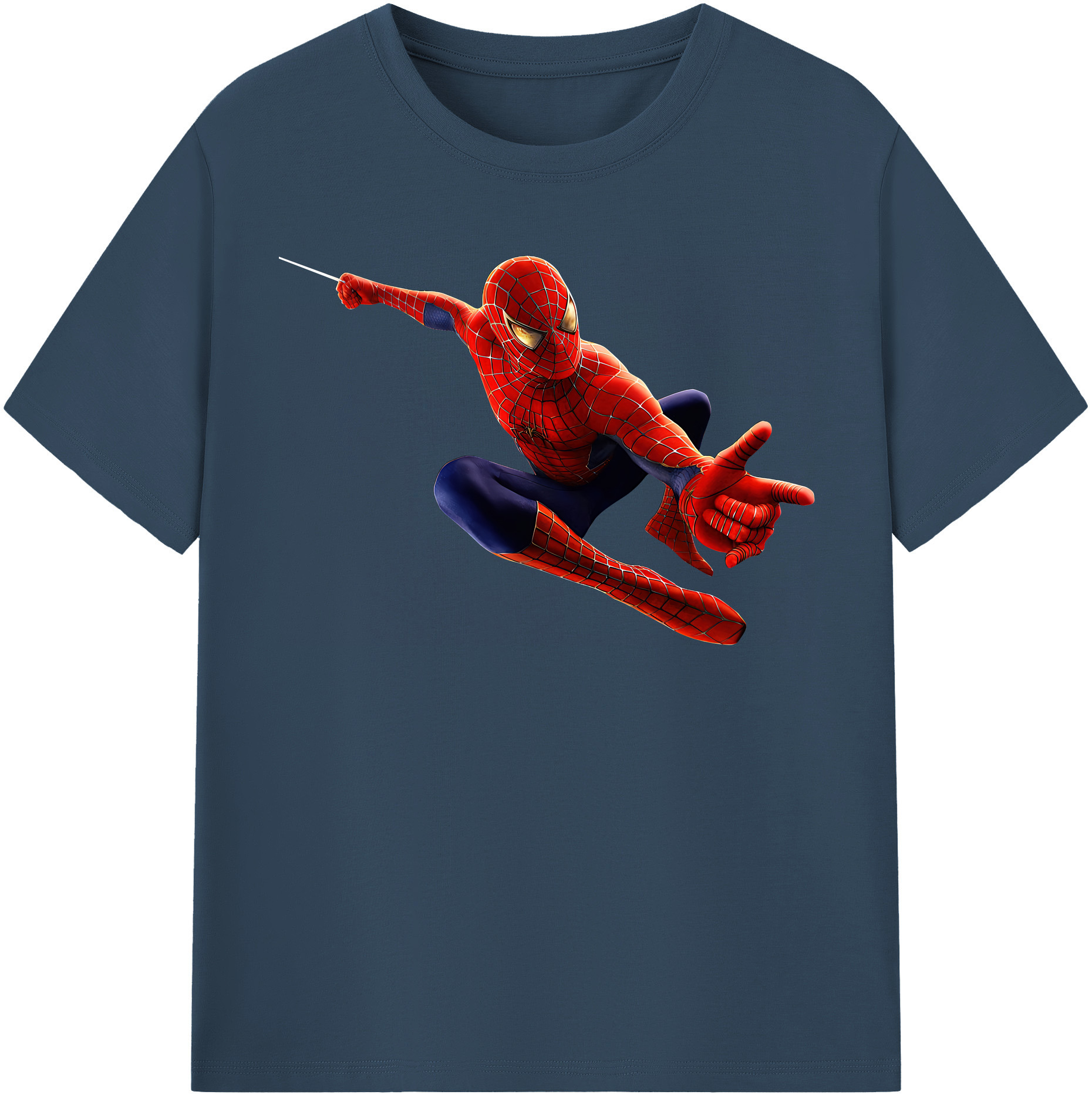 （画像用） Spider Man スパイダーマン レディースカジュアルプリントTシャツ（綿100％）