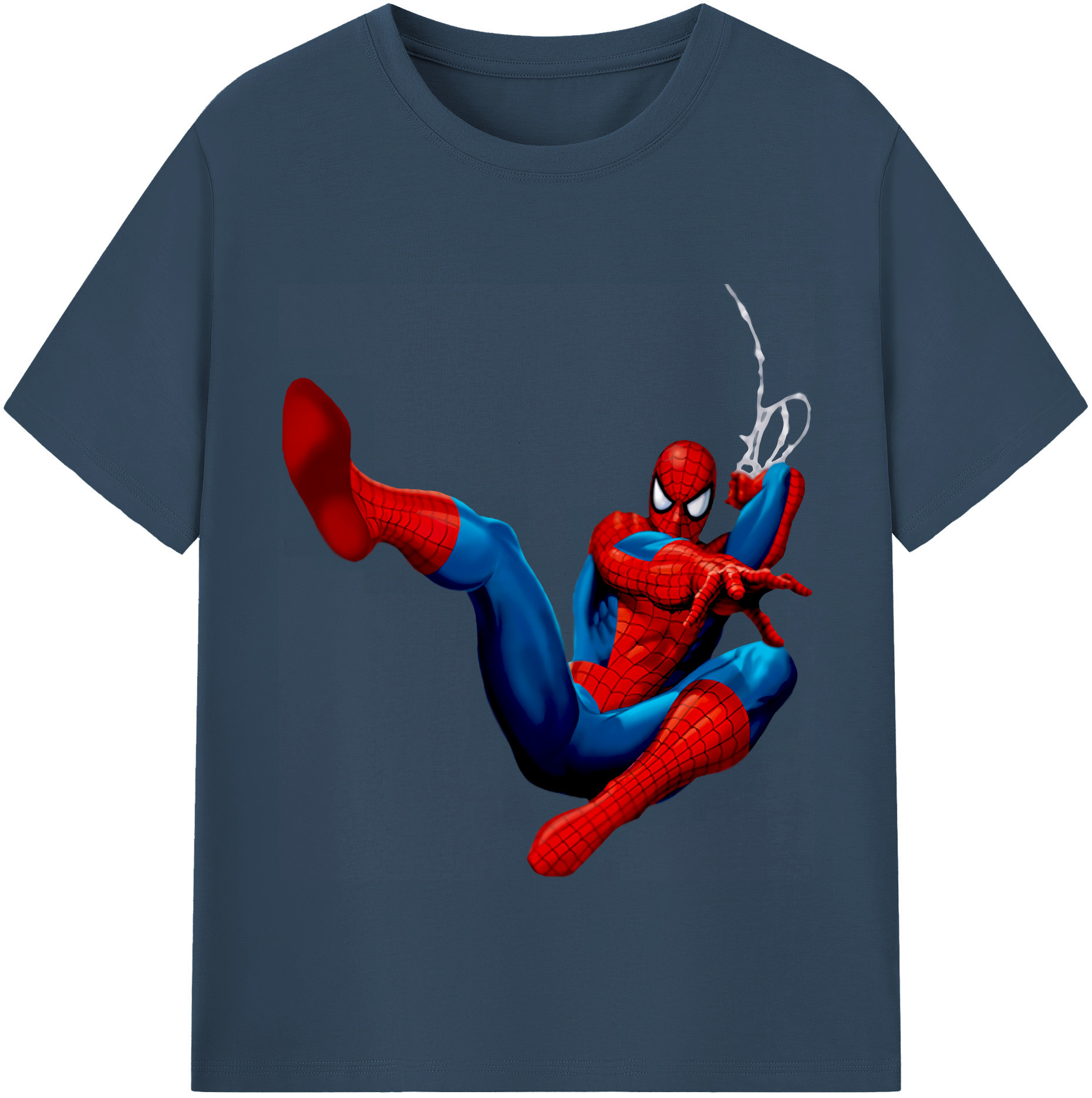 （画像用） Spider Man スパイダーマン レディースカジュアルプリントTシャツ（綿100％）