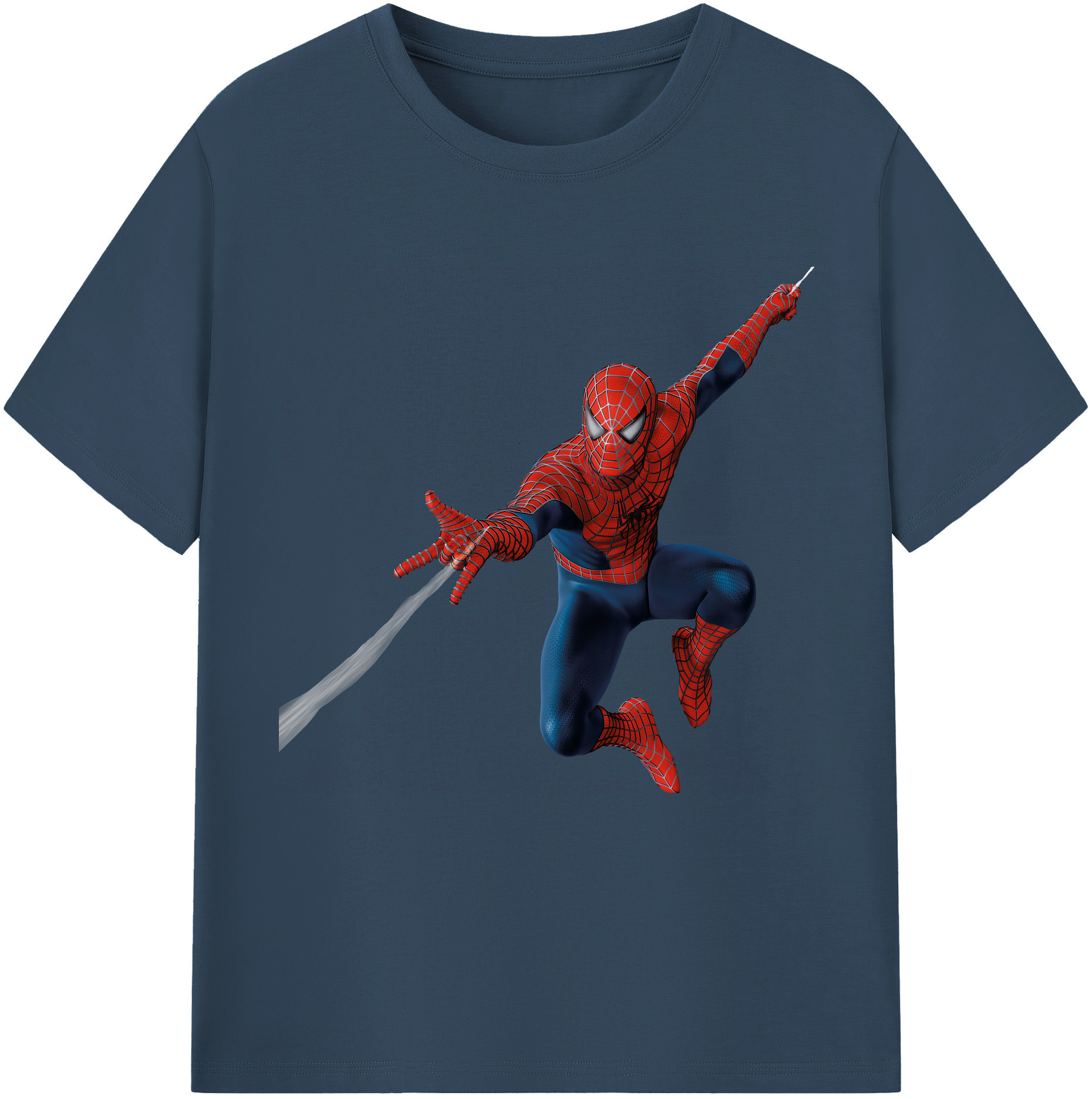 （画像用） Spider Man スパイダーマン レディースカジュアルプリントTシャツ（綿100％）