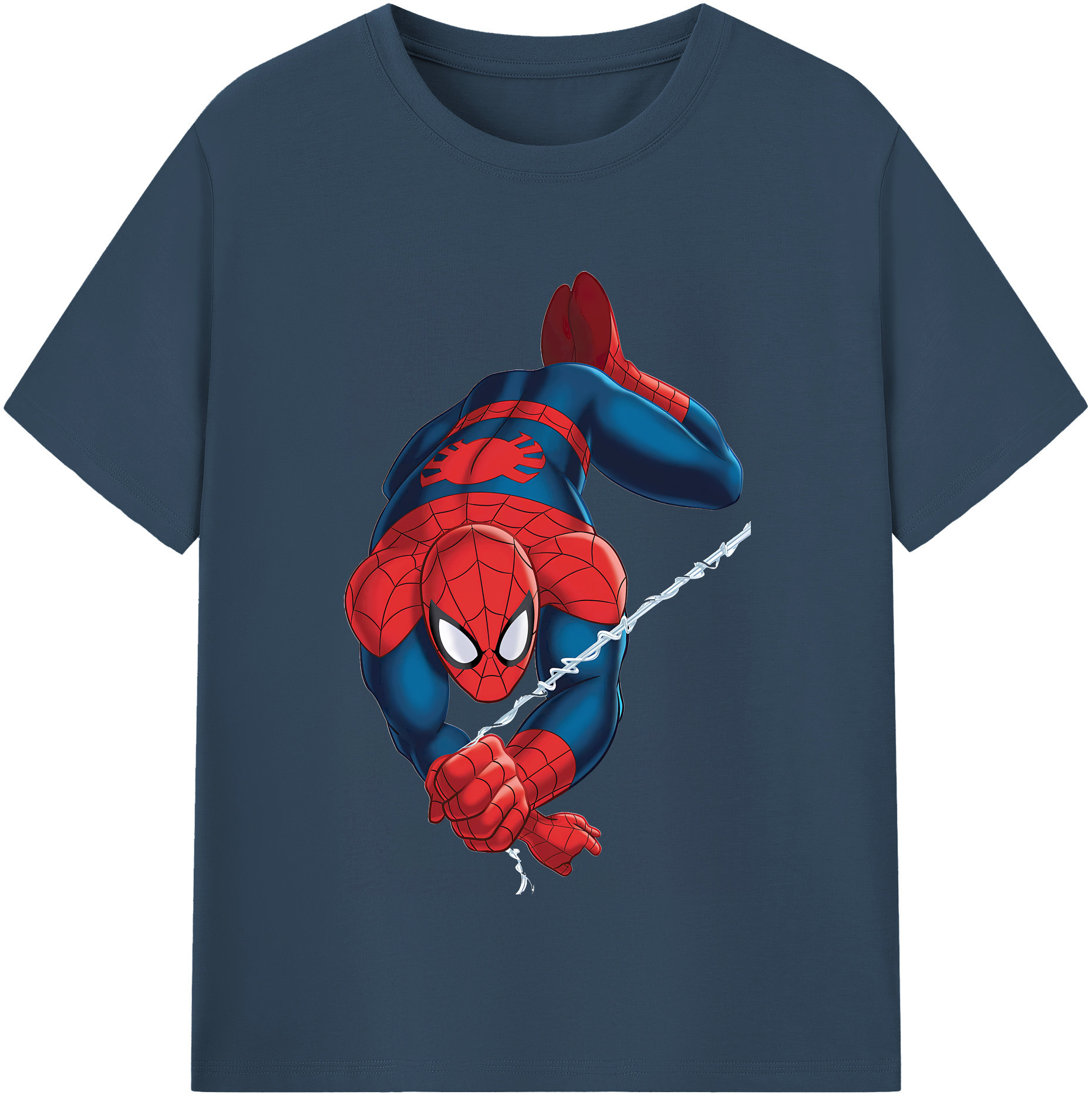 （画像用） Spider Man スパイダーマン レディースカジュアルプリントTシャツ（綿100％）