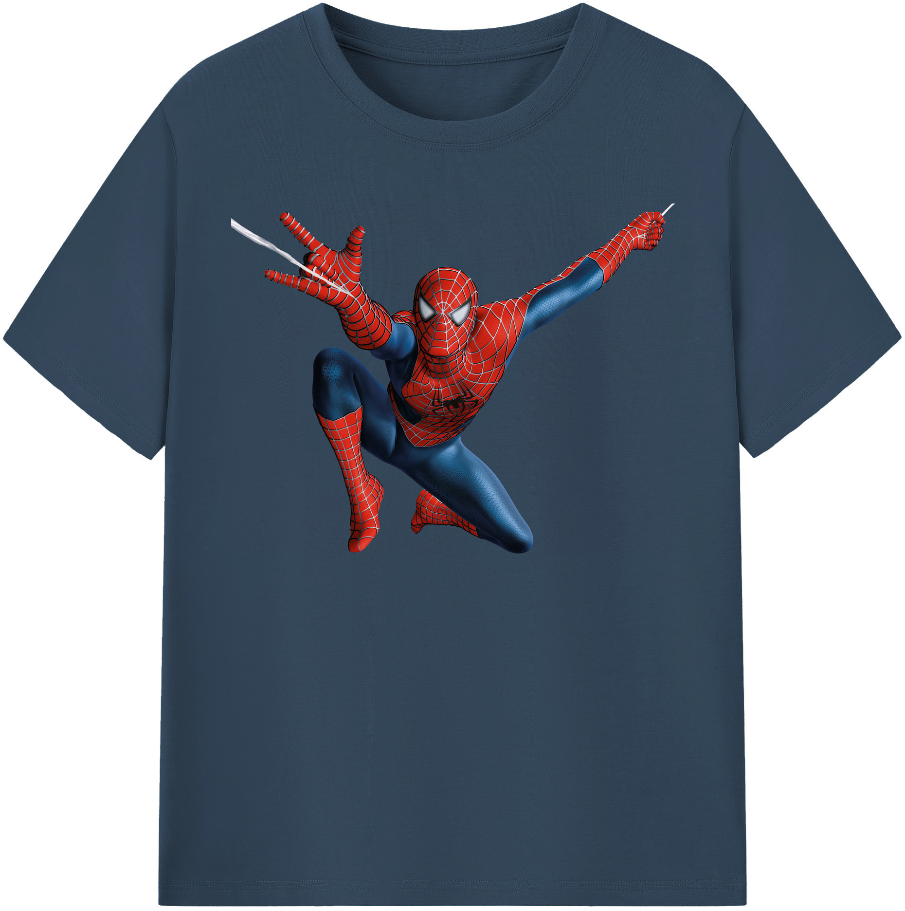 （画像用） Spider Man スパイダーマン レディースカジュアルプリントTシャツ（綿100％）