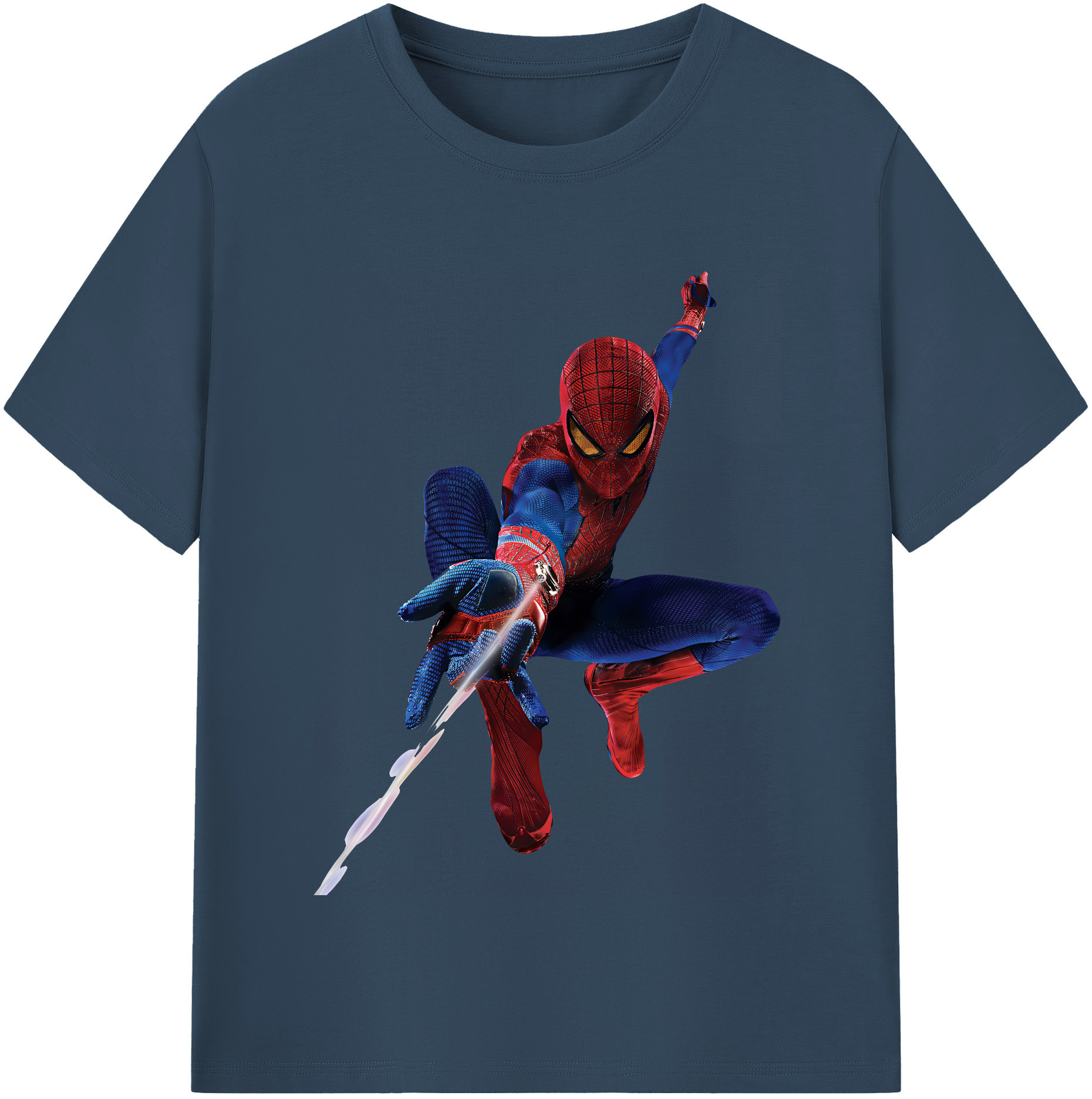 （画像用） Spider Man スパイダーマン レディースカジュアルプリントTシャツ（綿100％）