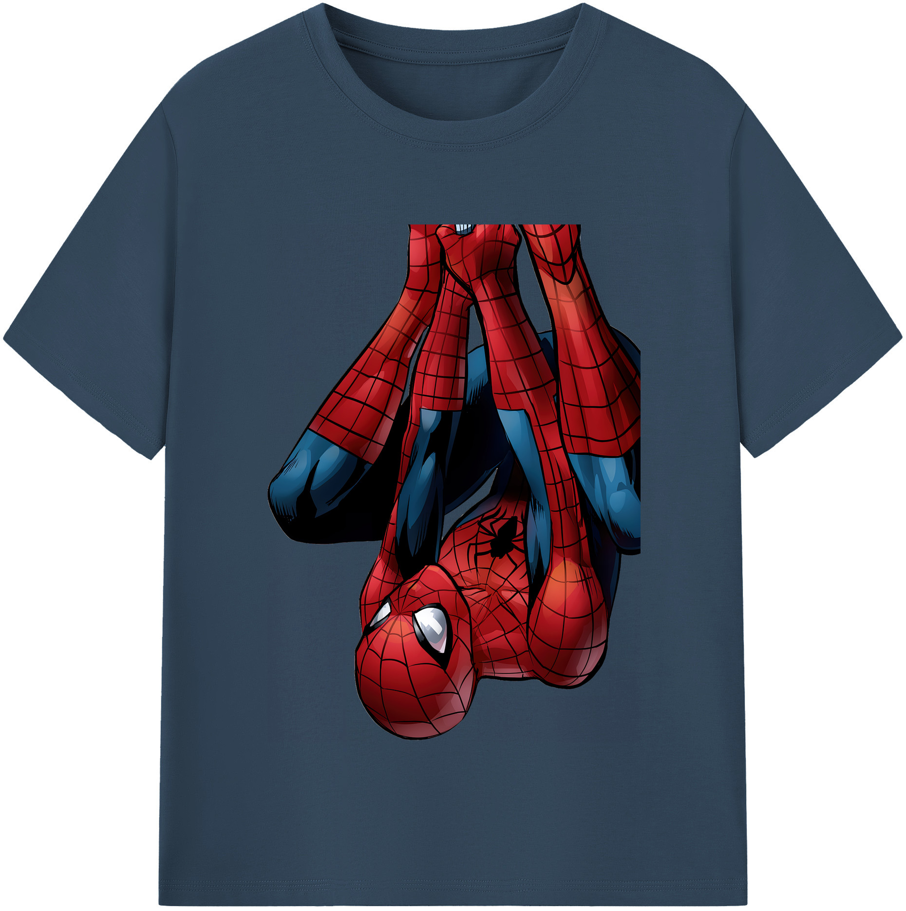 （画像用） Spider Man スパイダーマン レディースカジュアルプリントTシャツ（綿100％）