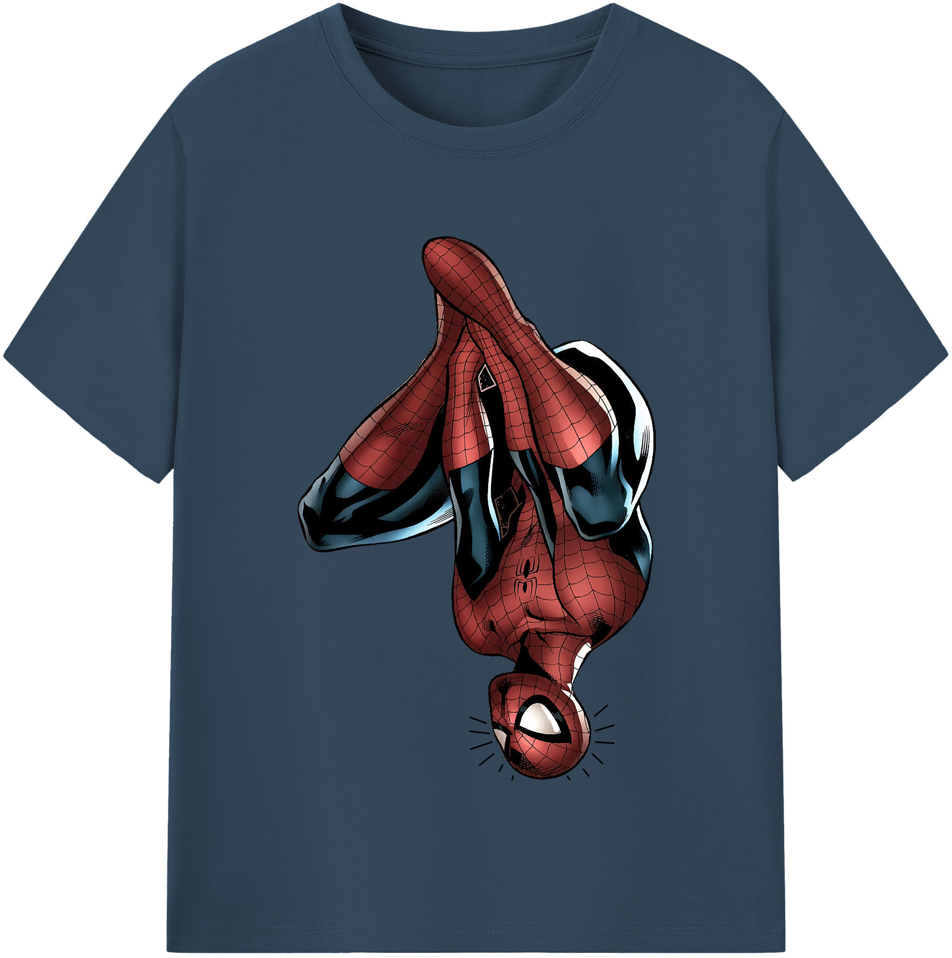 （画像用） Spider Man スパイダーマン レディースカジュアルプリントTシャツ（綿100％）