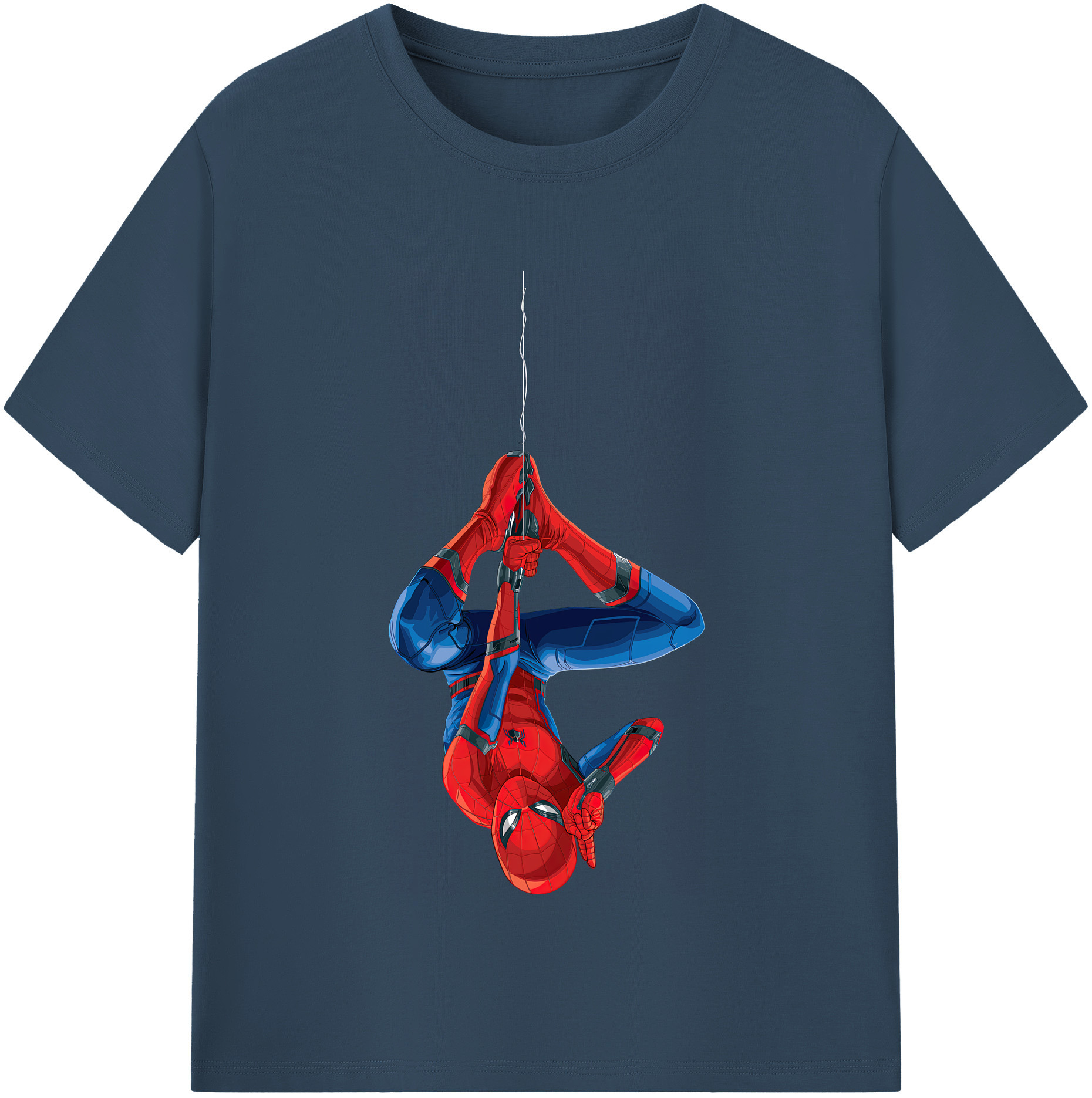 （画像用） Spider Man スパイダーマン レディースカジュアルプリントTシャツ（綿100％）