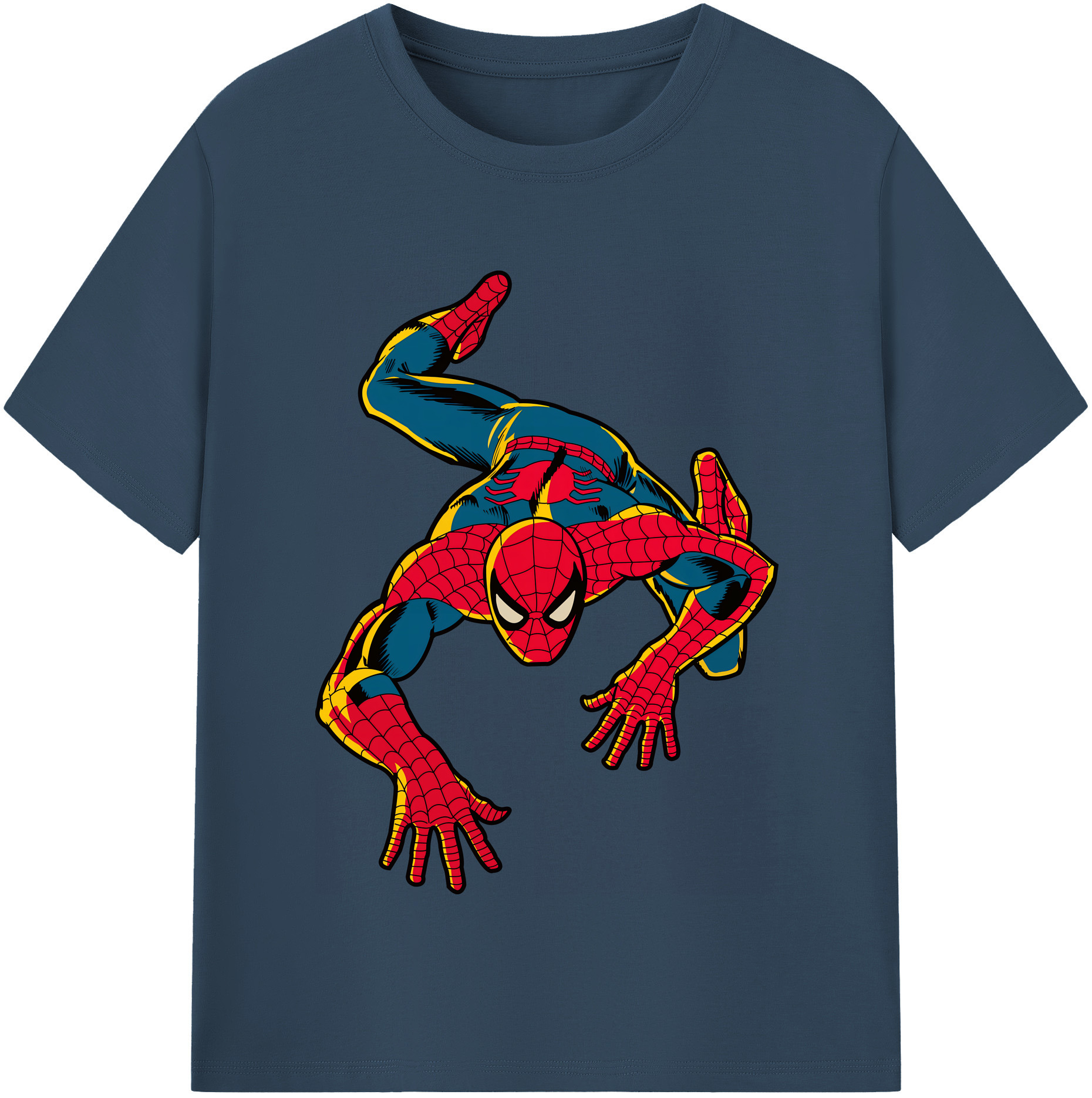 （画像用） Spider Man スパイダーマン レディースカジュアルプリントTシャツ（綿100％）