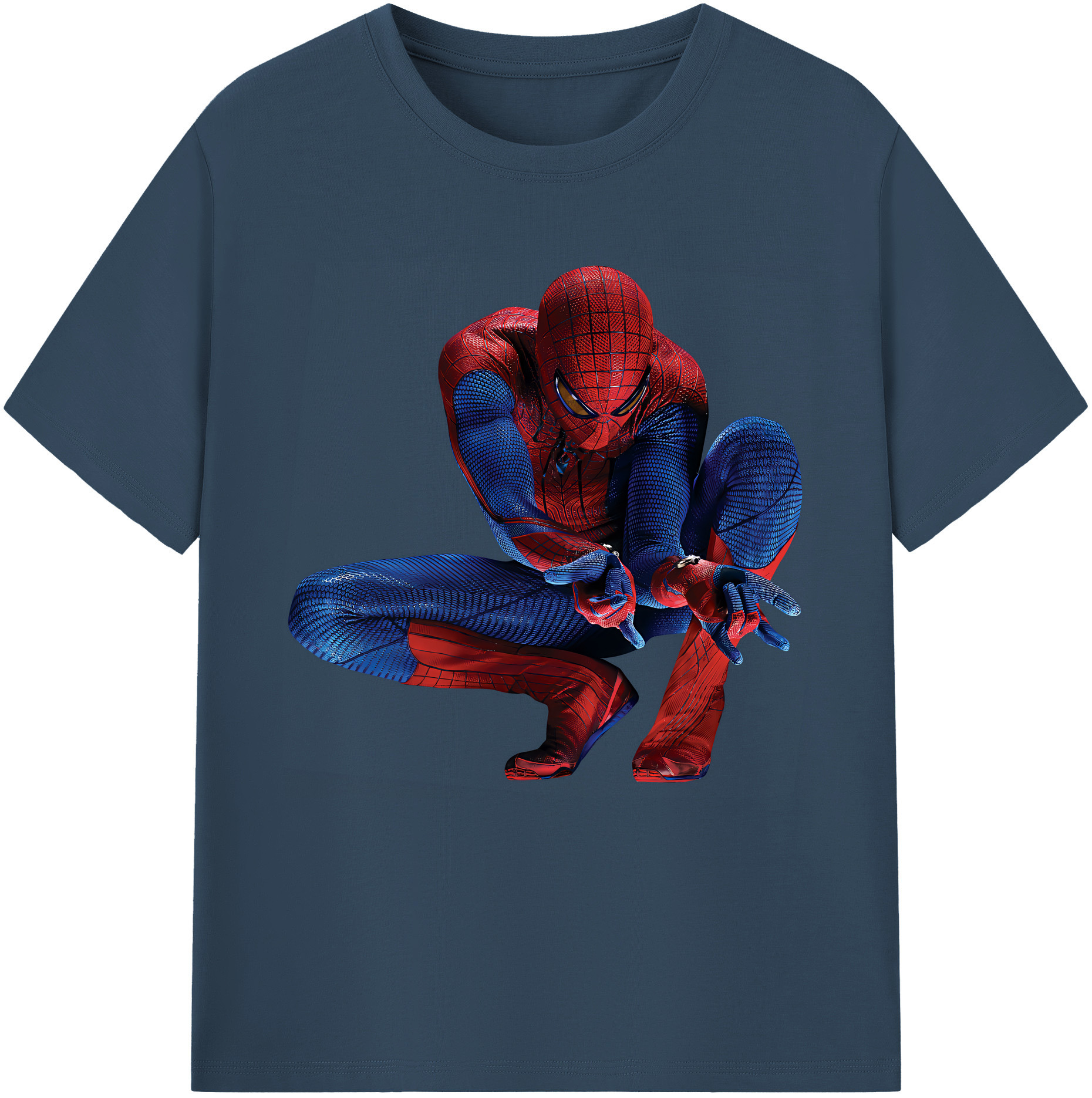 （画像用） Spider Man スパイダーマン レディースカジュアルプリントTシャツ（綿100％）