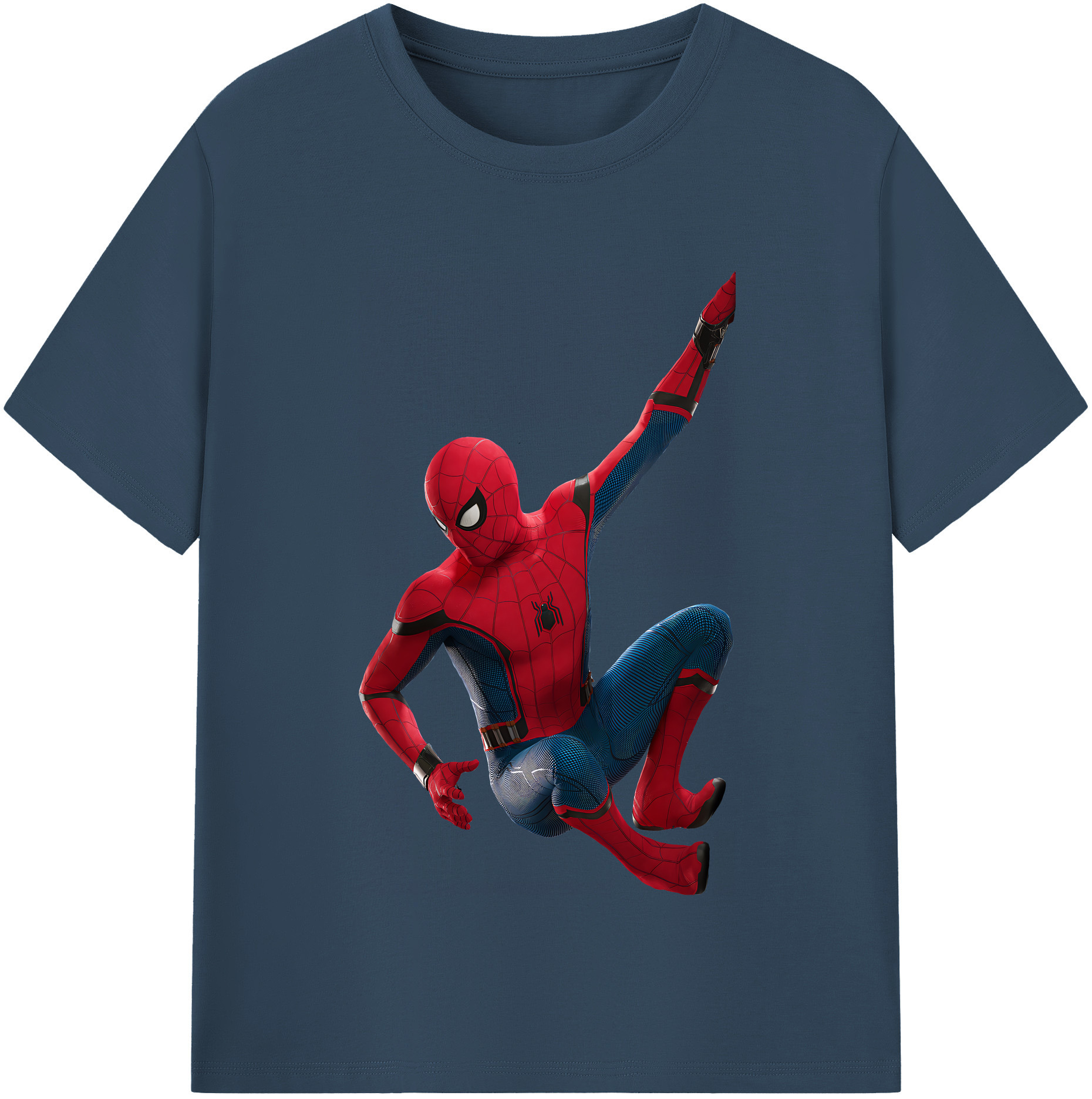 （画像用） Spider Man スパイダーマン レディースカジュアルプリントTシャツ（綿100％）