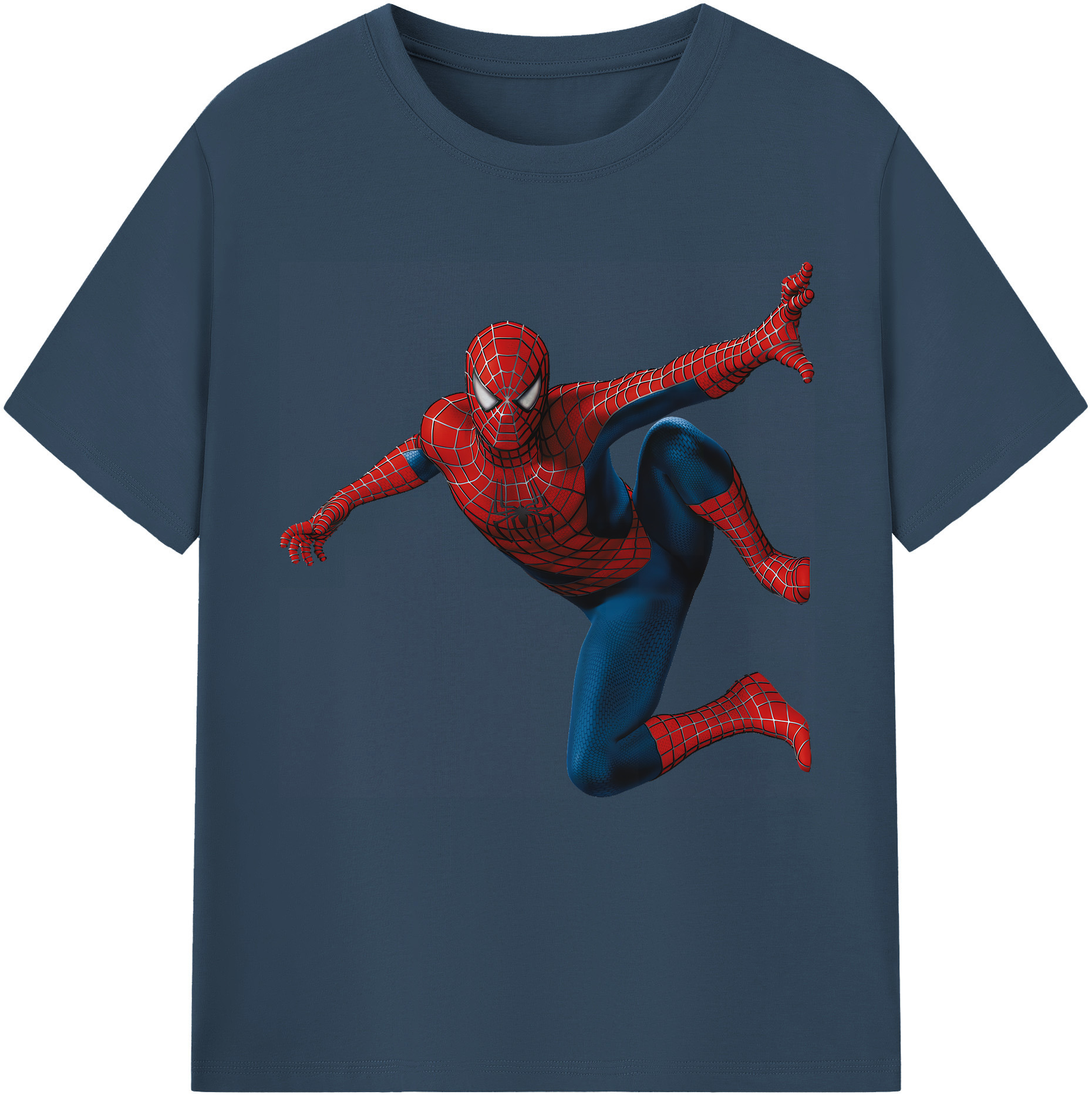 （画像用） Spider Man スパイダーマン レディースカジュアルプリントTシャツ（綿100％）