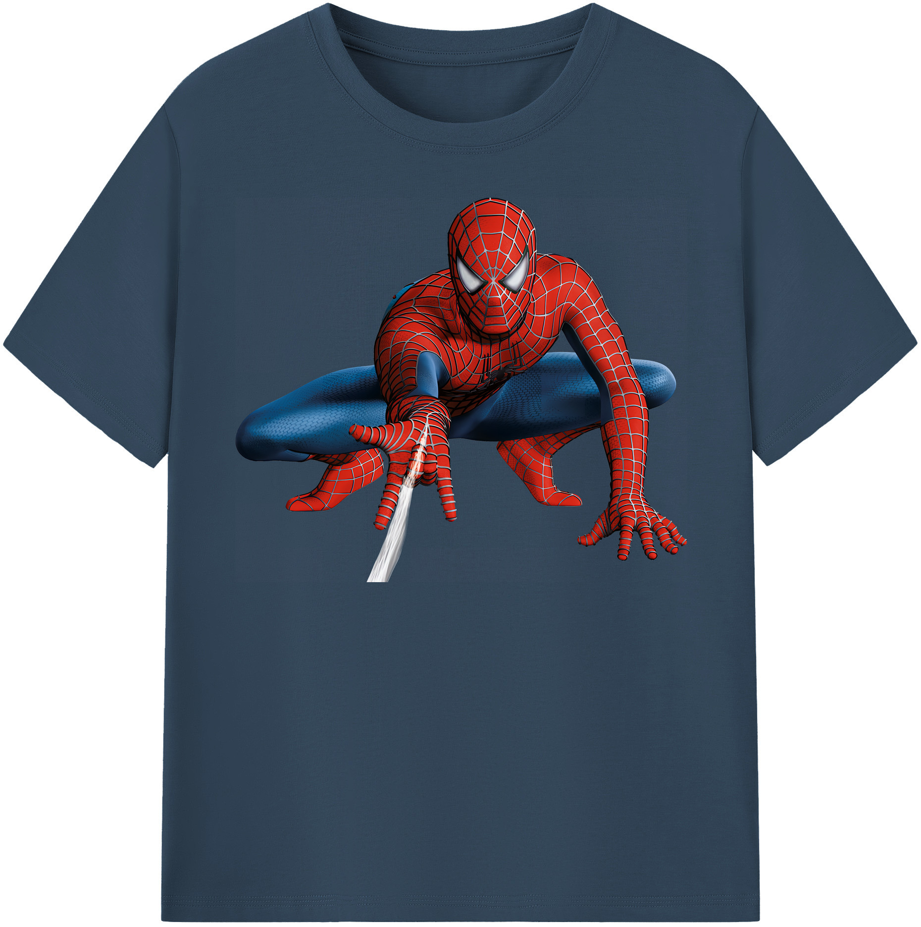 （画像用） Spider Man スパイダーマン レディースカジュアルプリントTシャツ（綿100％）