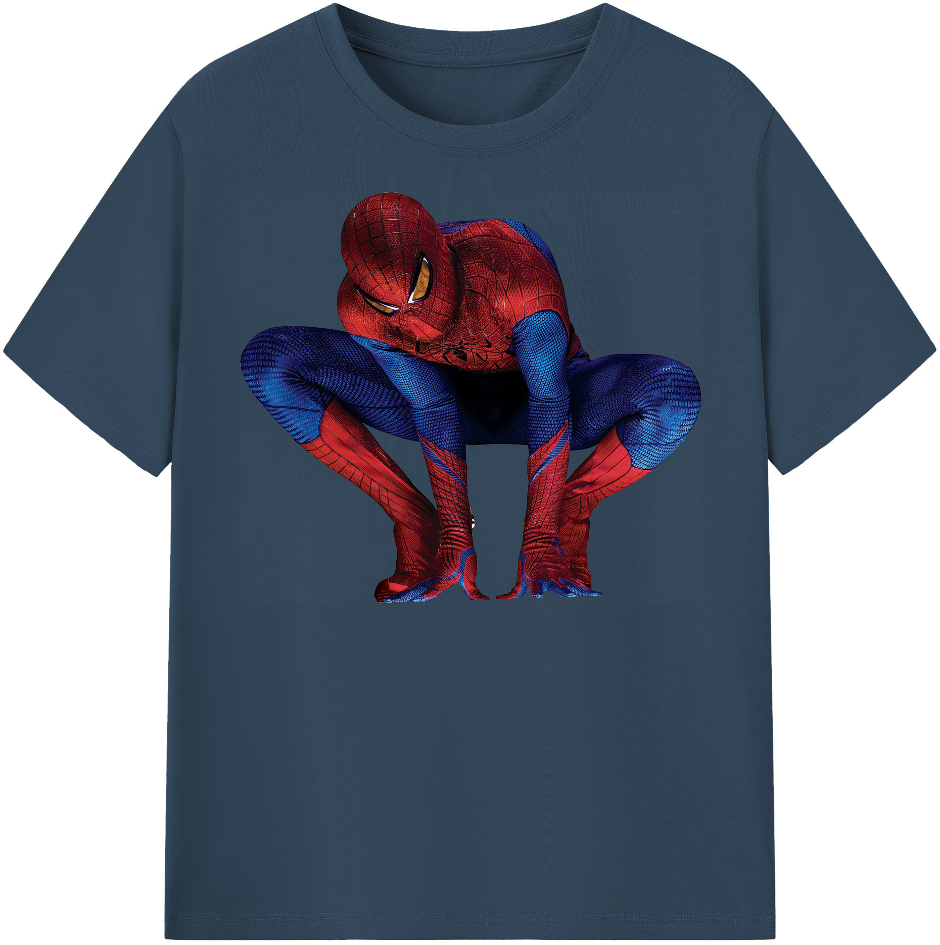 （画像用） Spider Man スパイダーマン レディースカジュアルプリントTシャツ（綿100％）