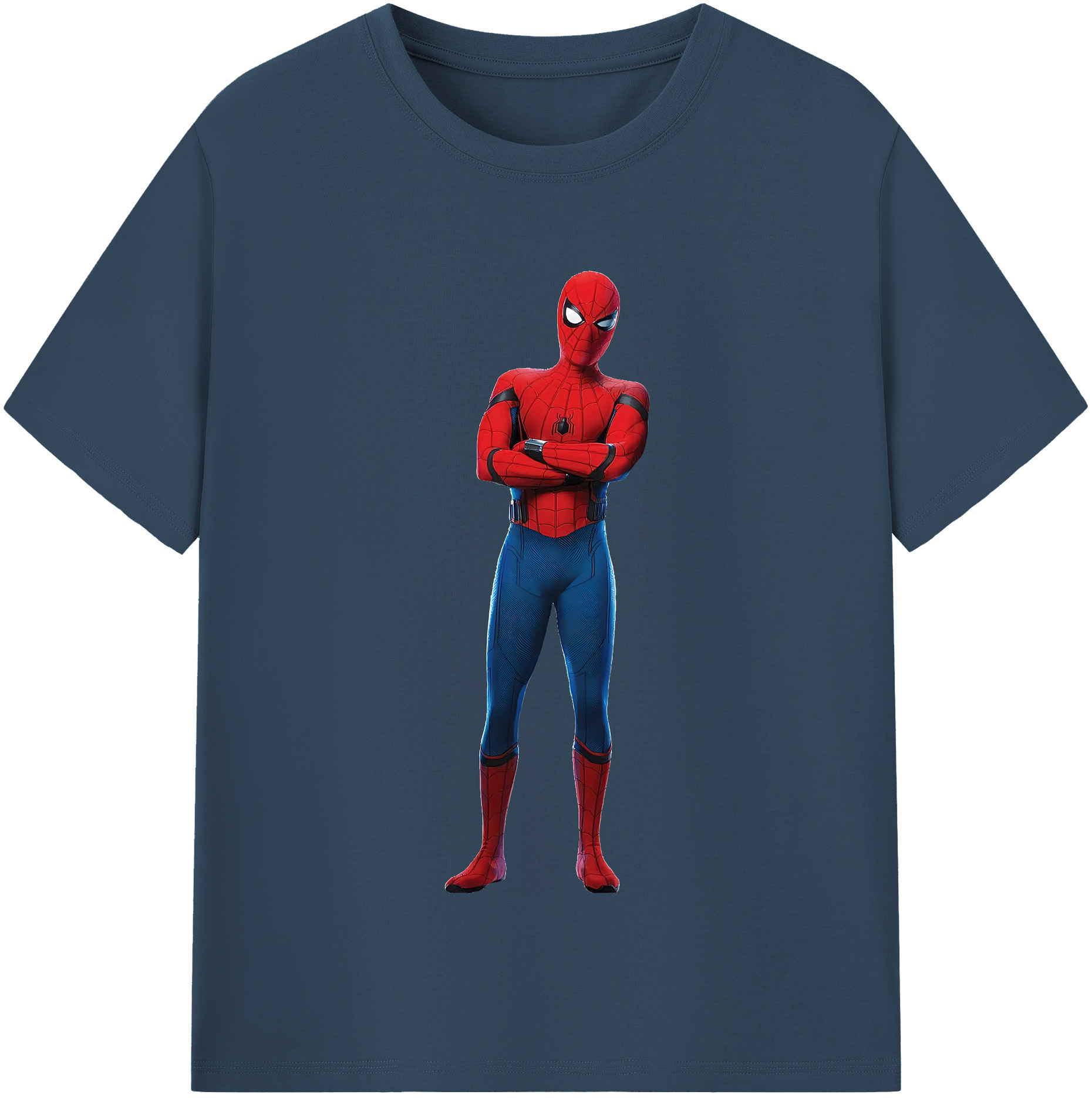（画像用） Spider Man スパイダーマン レディースカジュアルプリントTシャツ（綿100％）