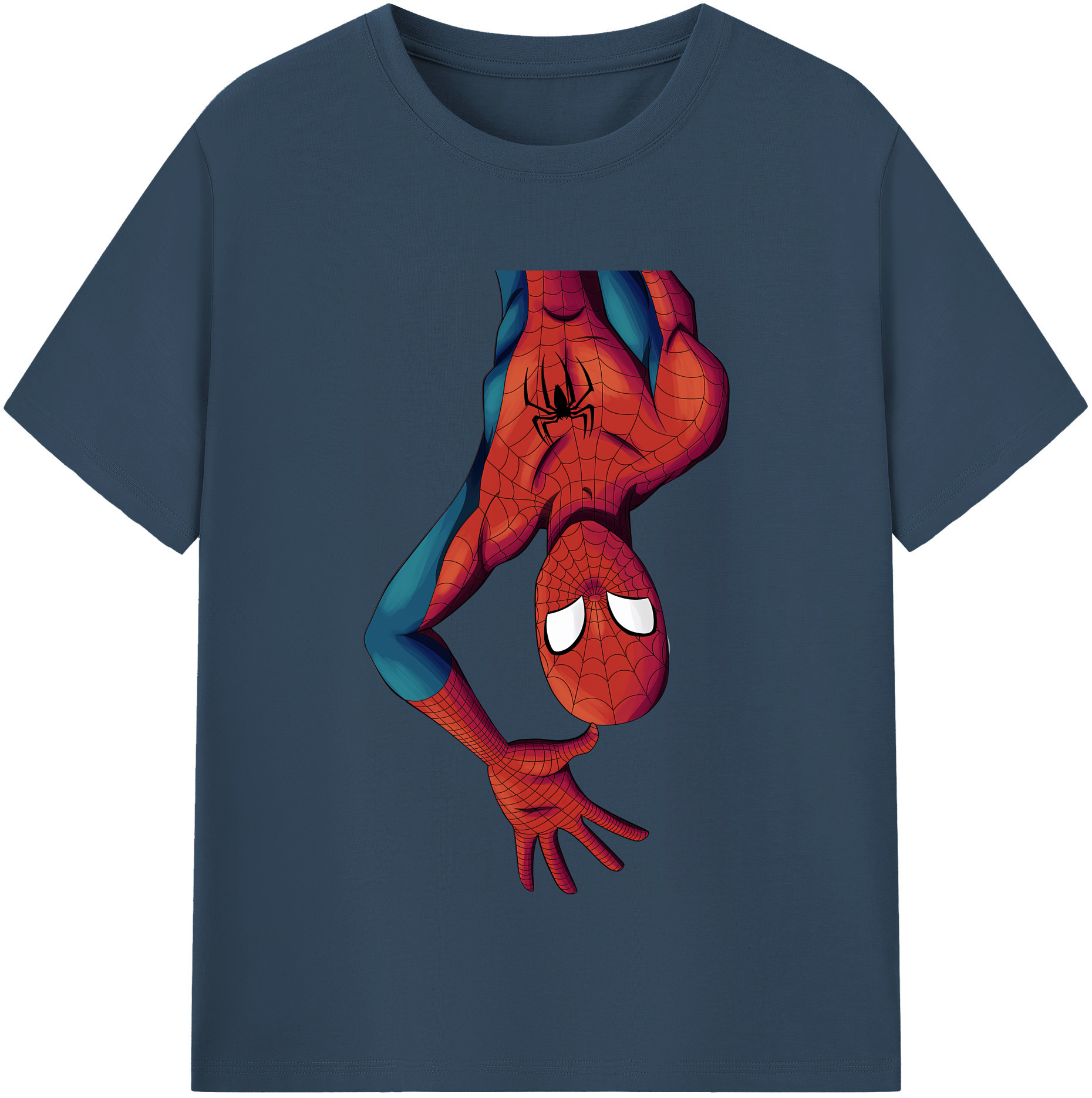 （画像用） Spider Man スパイダーマン レディースカジュアルプリントTシャツ（綿100％）