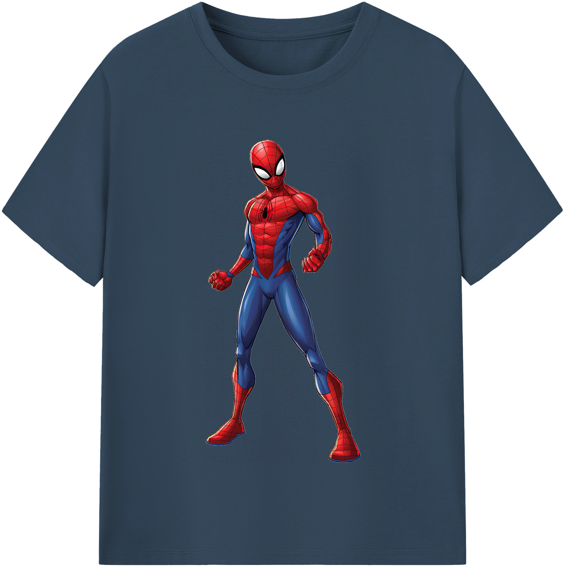 （画像用） Spider Man スパイダーマン レディースカジュアルプリントTシャツ（綿100％）