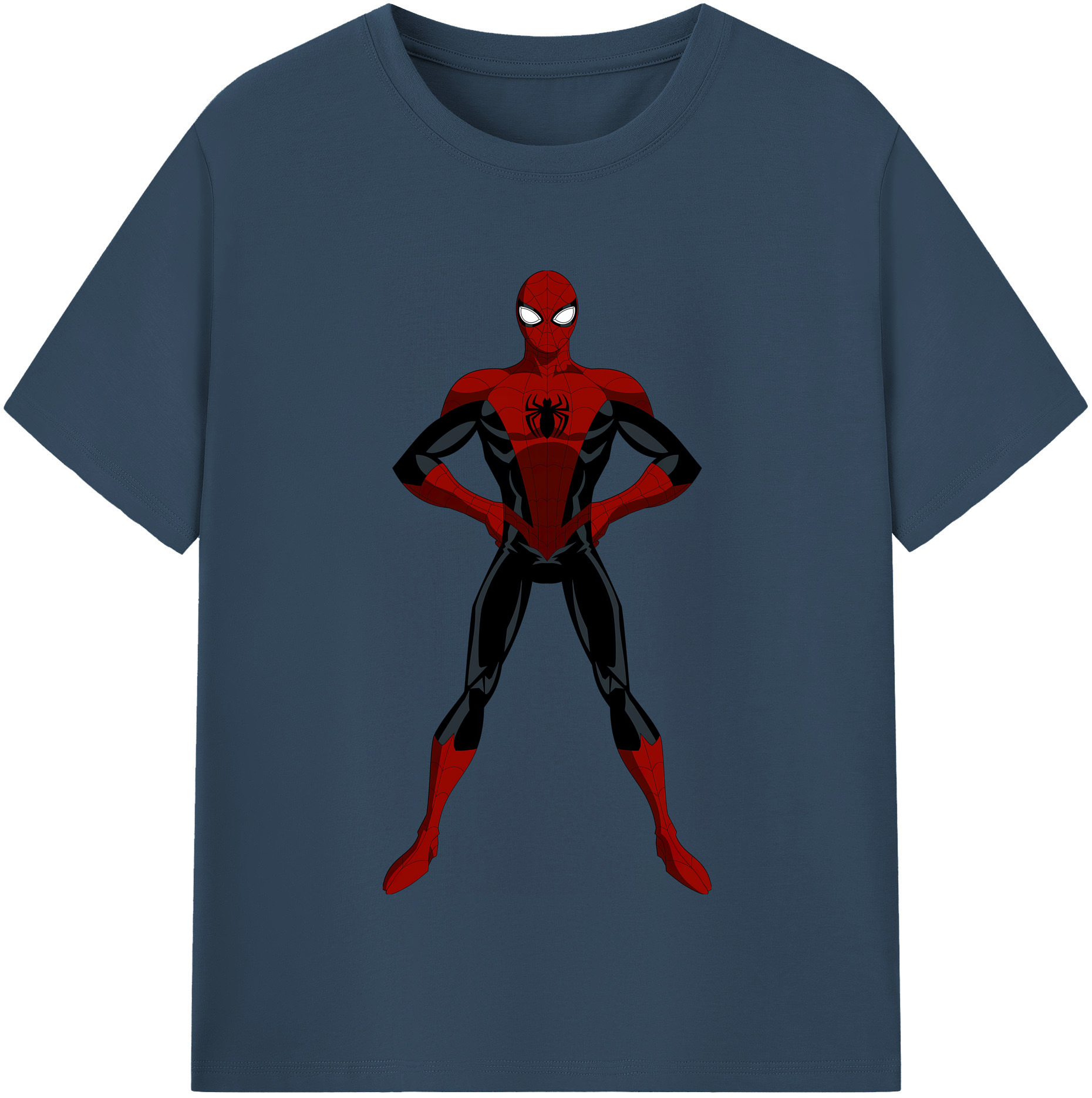 Spider Man スパイダーマン レディースカジュアルプリントTシャツ（綿100％）