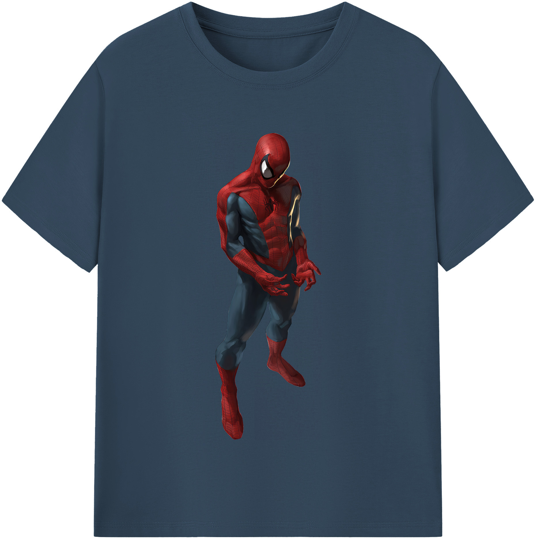（画像用） Spider Man スパイダーマン レディースカジュアルプリントTシャツ（綿100％）