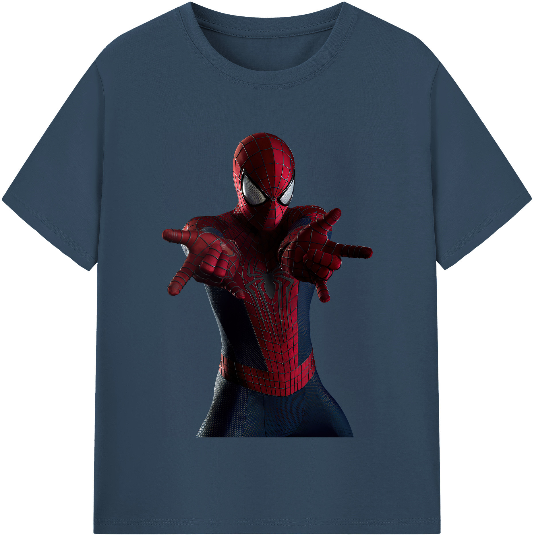 （画像用） Spider Man スパイダーマン レディースカジュアルプリントTシャツ（綿100％）