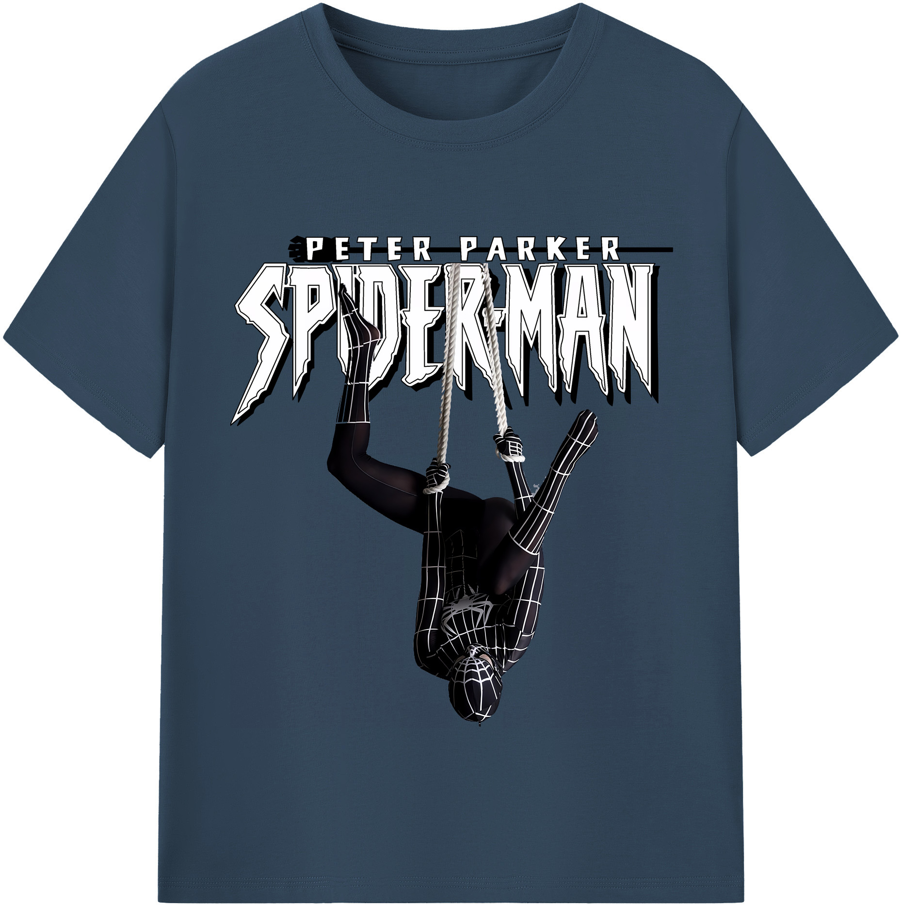 （画像用） Spider Man スパイダーマン レディースカジュアルプリントTシャツ（綿100％）