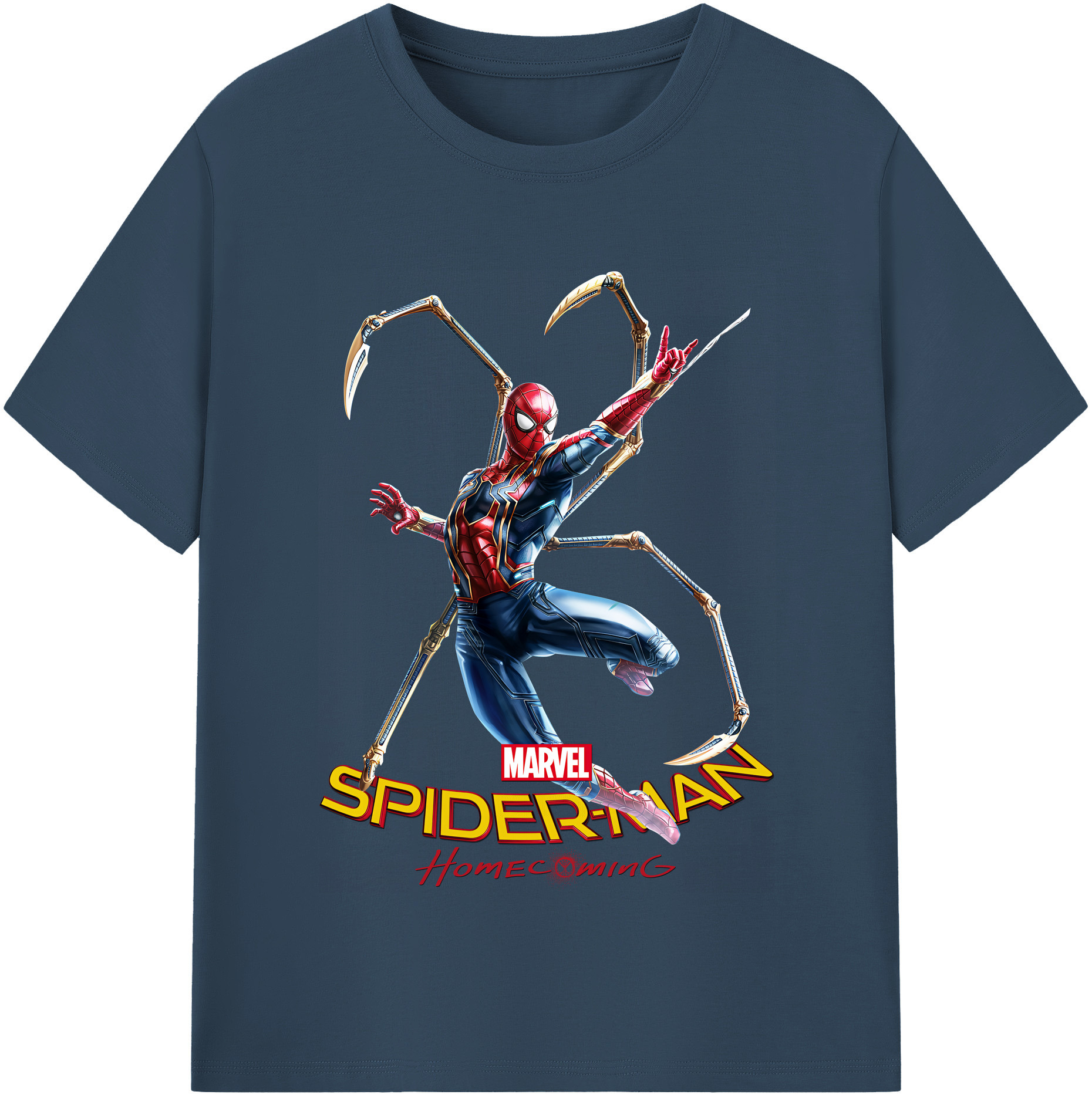 （画像用） Spider Man スパイダーマン レディースカジュアルプリントTシャツ（綿100％）