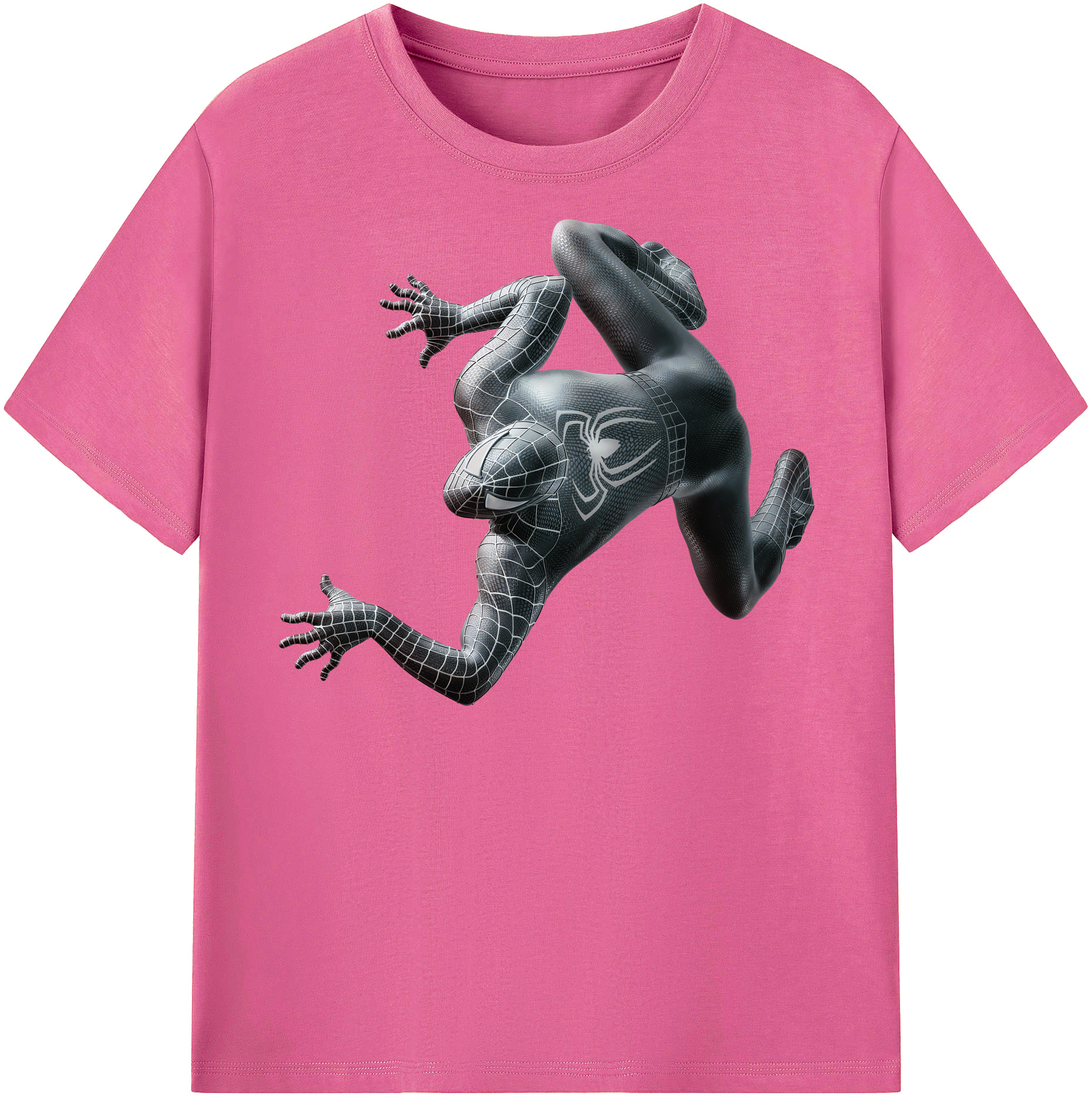 （画像用） Spider Man スパイダーマン レディースカジュアルプリントTシャツ（綿100％）