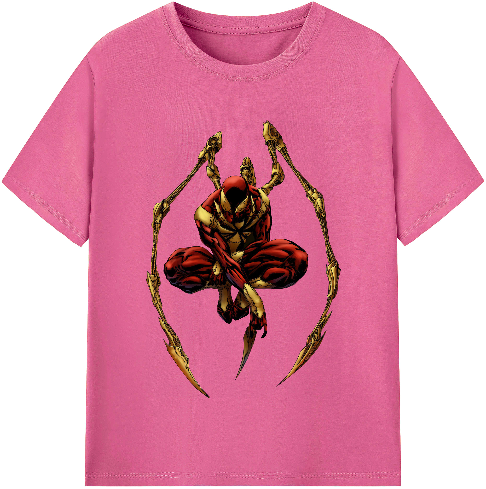 （画像用） Spider Man スパイダーマン レディースカジュアルプリントTシャツ（綿100％）