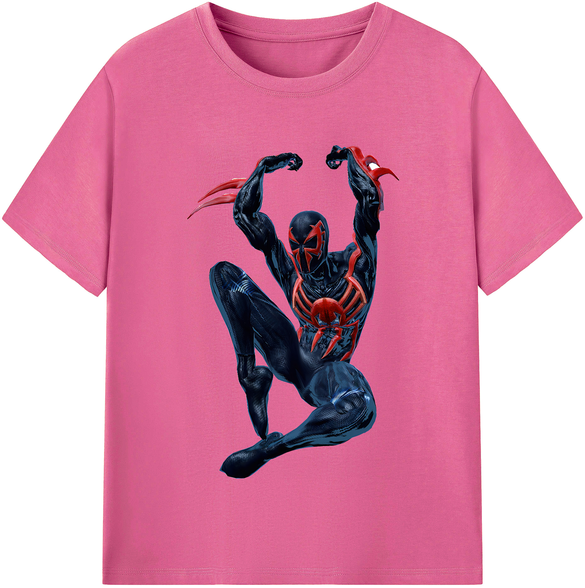 （画像用） Spider Man スパイダーマン レディースカジュアルプリントTシャツ（綿100％）