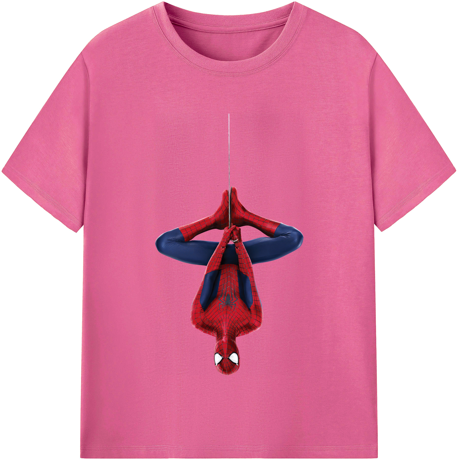 （画像用） Spider Man スパイダーマン レディースカジュアルプリントTシャツ（綿100％）