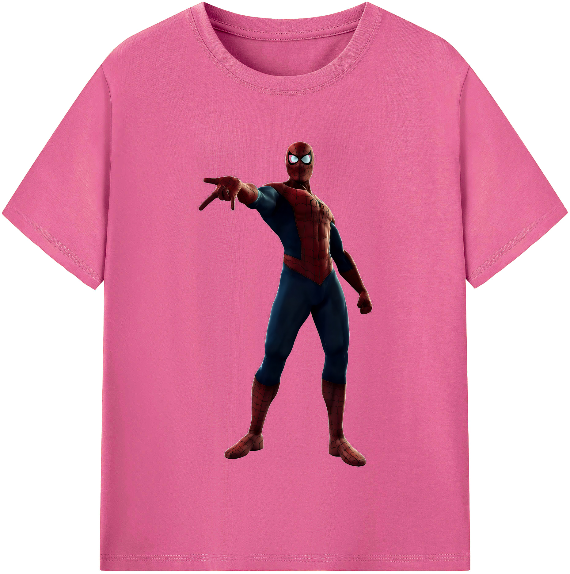 （画像用） Spider Man スパイダーマン レディースカジュアルプリントTシャツ（綿100％）