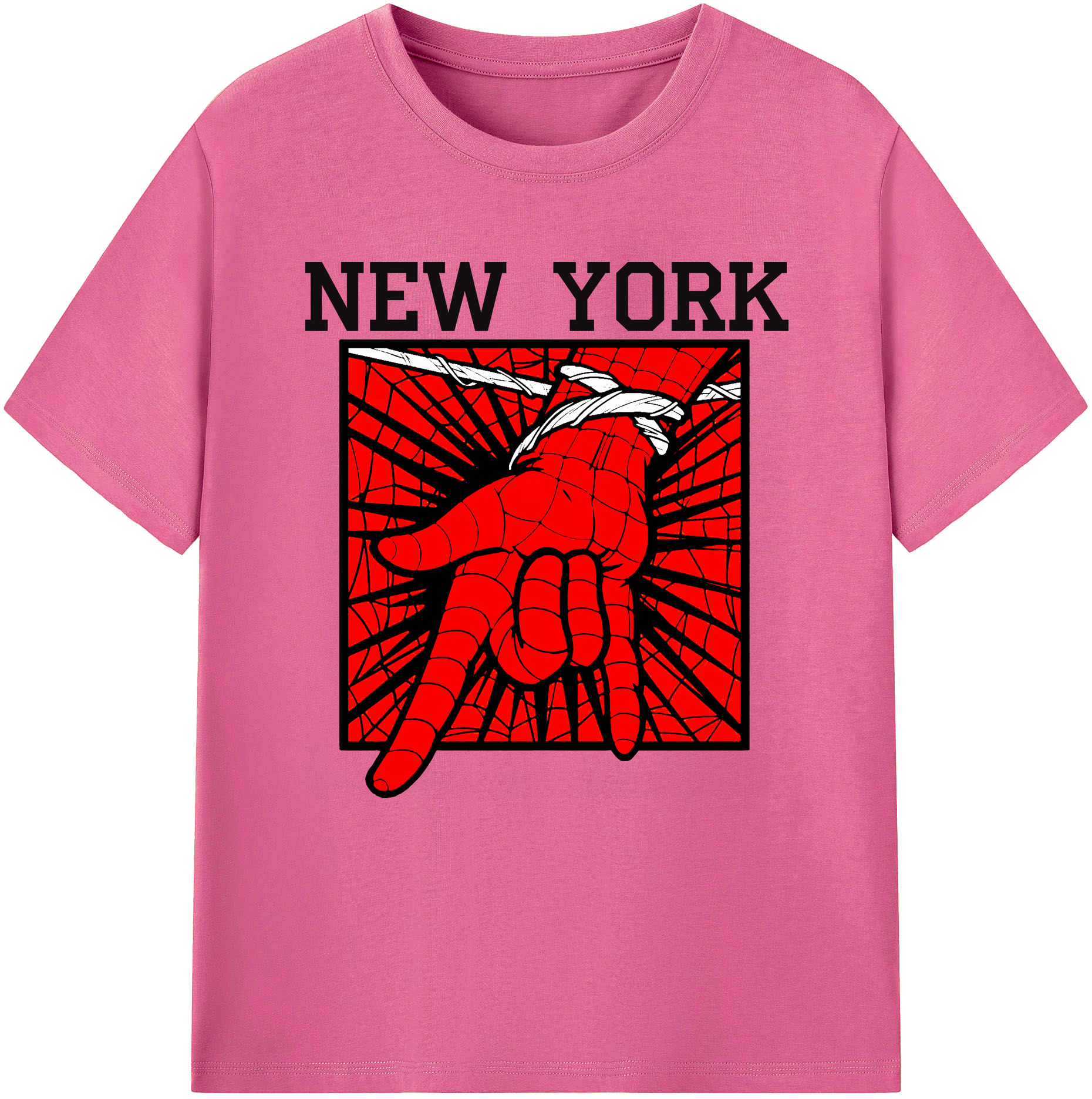 （画像用） Spider Man スパイダーマン レディースカジュアルプリントTシャツ（綿100％）