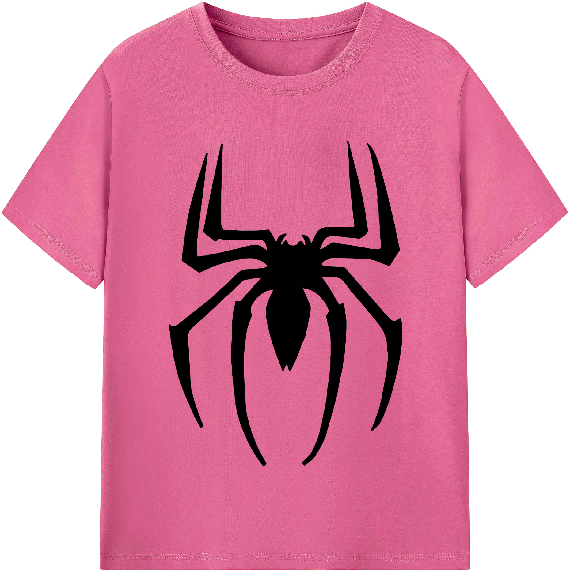 （画像用） Spider Man スパイダーマン レディースカジュアルプリントTシャツ（綿100％）