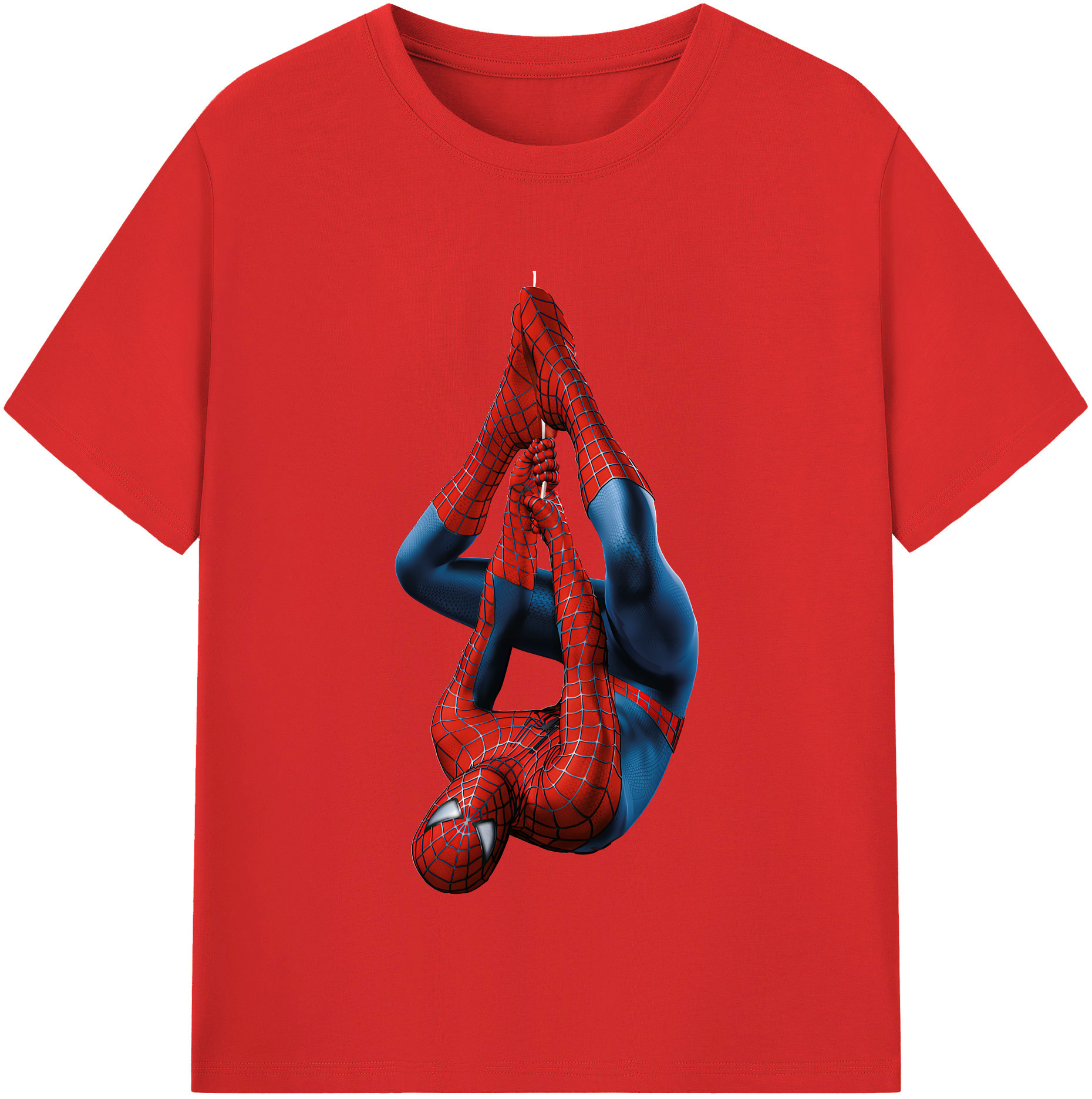 （画像用） Spider Man スパイダーマン レディースカジュアルプリントTシャツ（綿100％）