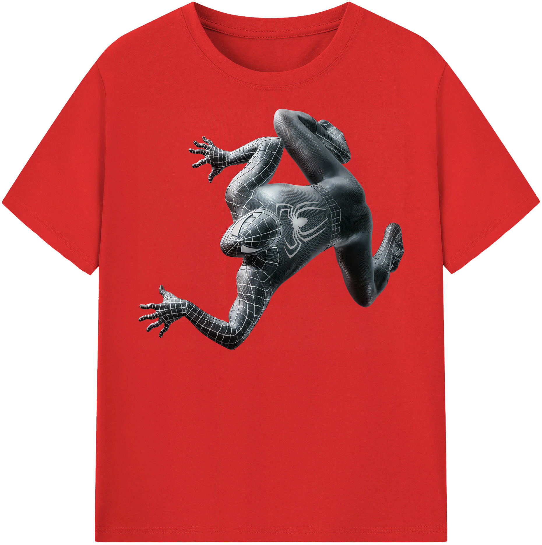 （画像用） Spider Man スパイダーマン レディースカジュアルプリントTシャツ（綿100％）