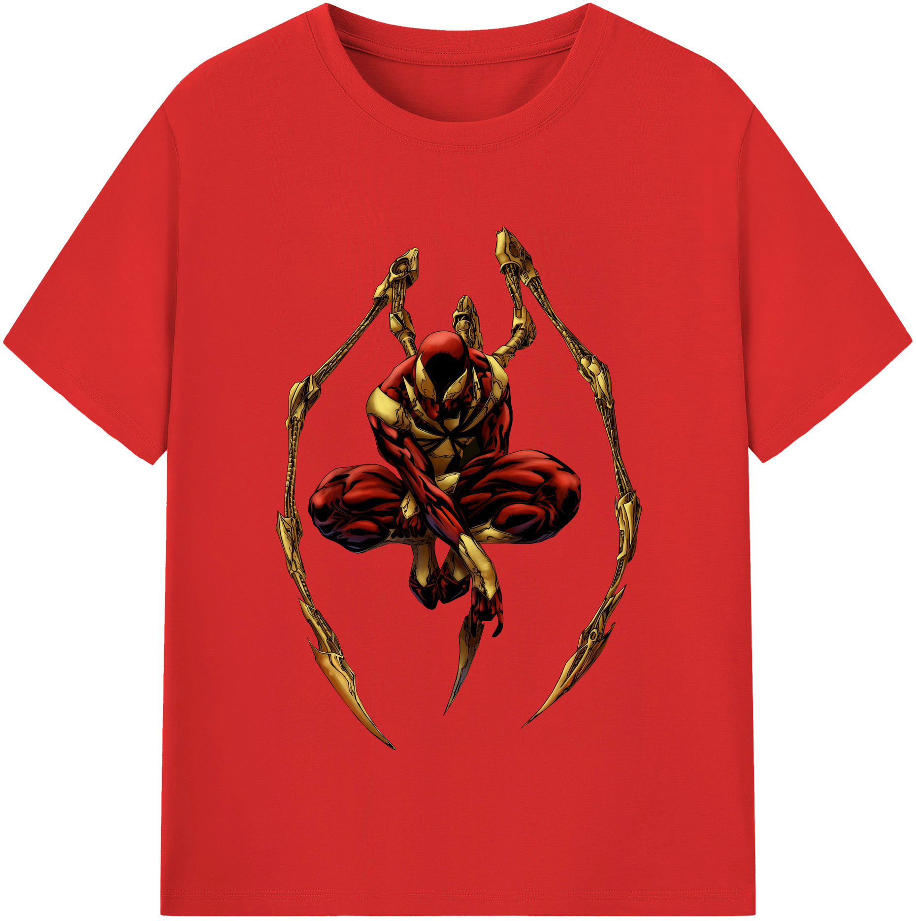 （画像用） Spider Man スパイダーマン レディースカジュアルプリントTシャツ（綿100％）