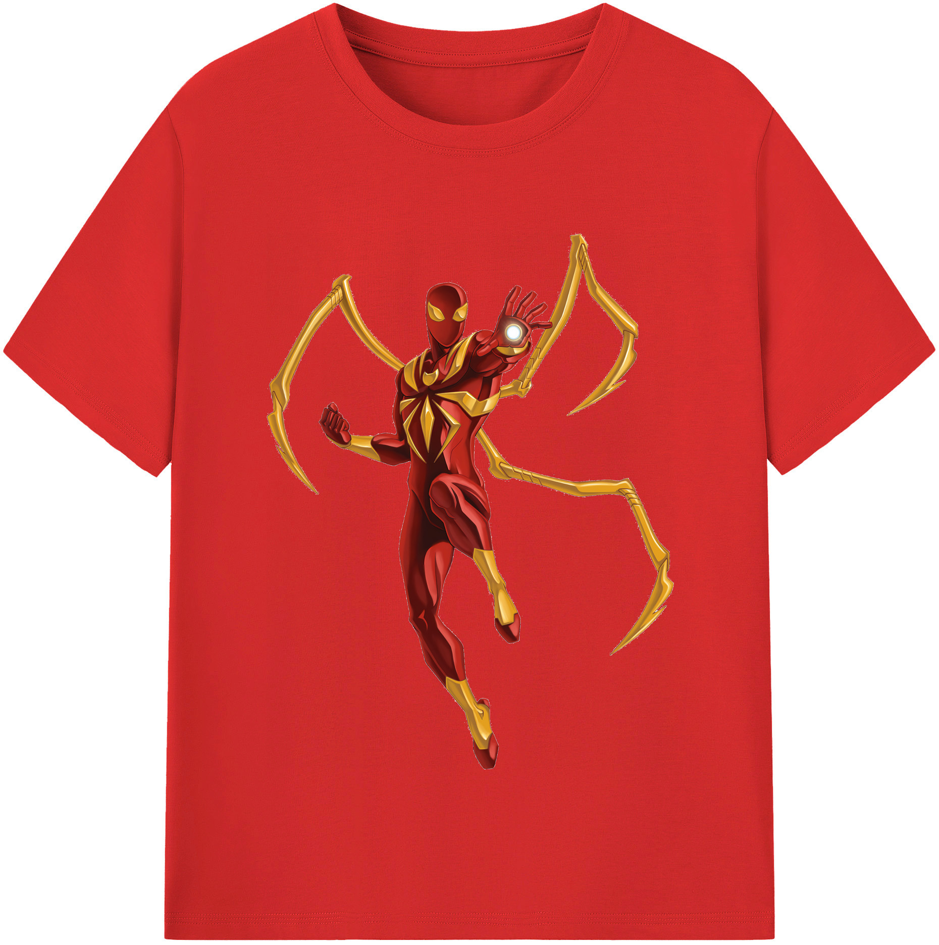 （画像用） Spider Man スパイダーマン レディースカジュアルプリントTシャツ（綿100％）