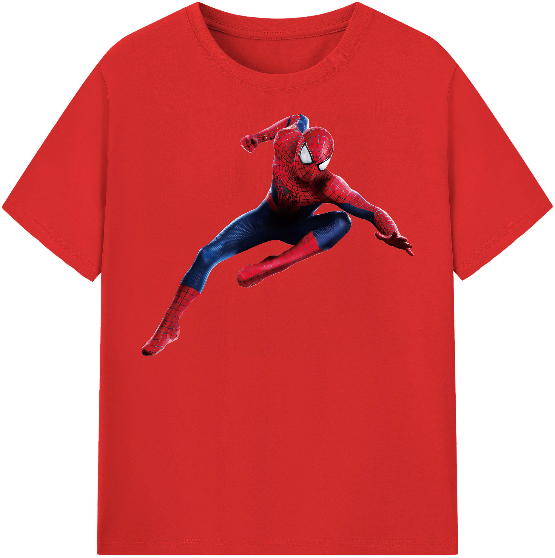 （画像用） Spider Man スパイダーマン レディースカジュアルプリントTシャツ（綿100％）