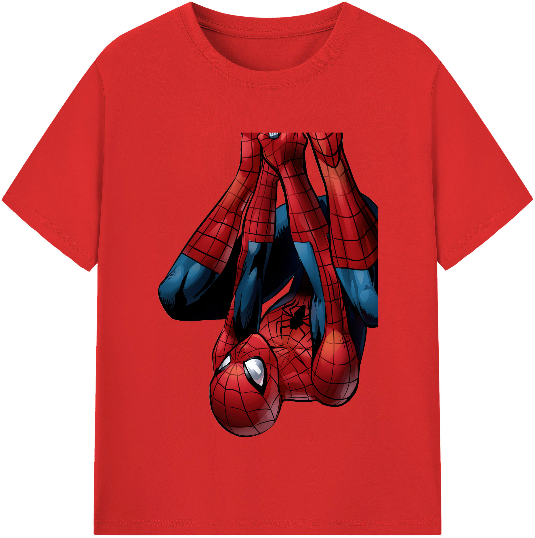（画像用） Spider Man スパイダーマン レディースカジュアルプリントTシャツ（綿100％）