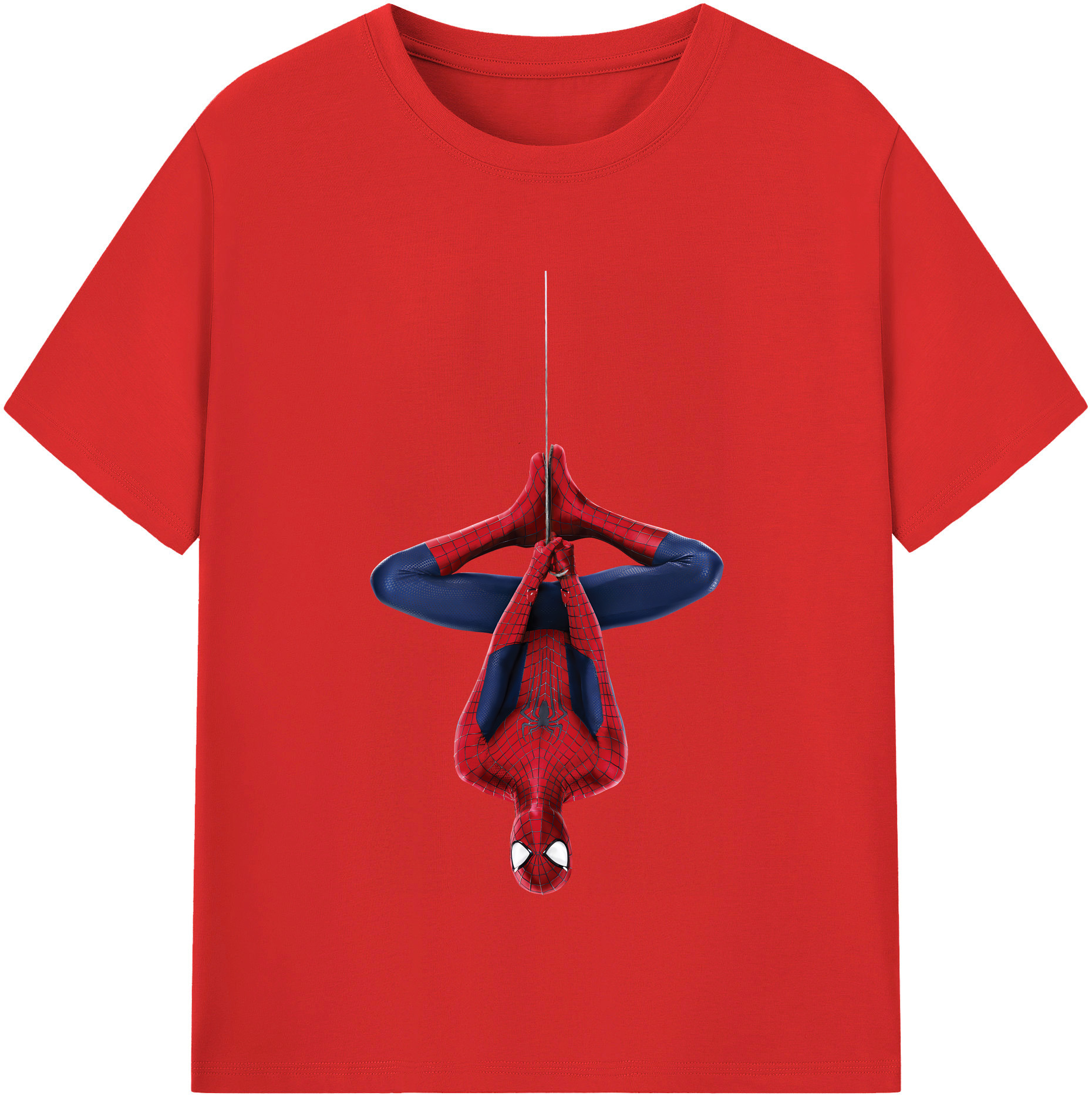 （画像用） Spider Man スパイダーマン レディースカジュアルプリントTシャツ（綿100％）